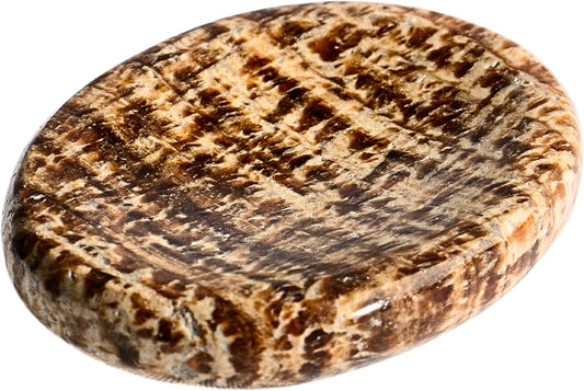 Aragonite Worry Stones – Crystal Thumb Worry Stone for Anguish, Stress – Relaxing & Soothing Balance Stones for Meditation, Relief – Healing Stones & Crystals for Men & Women