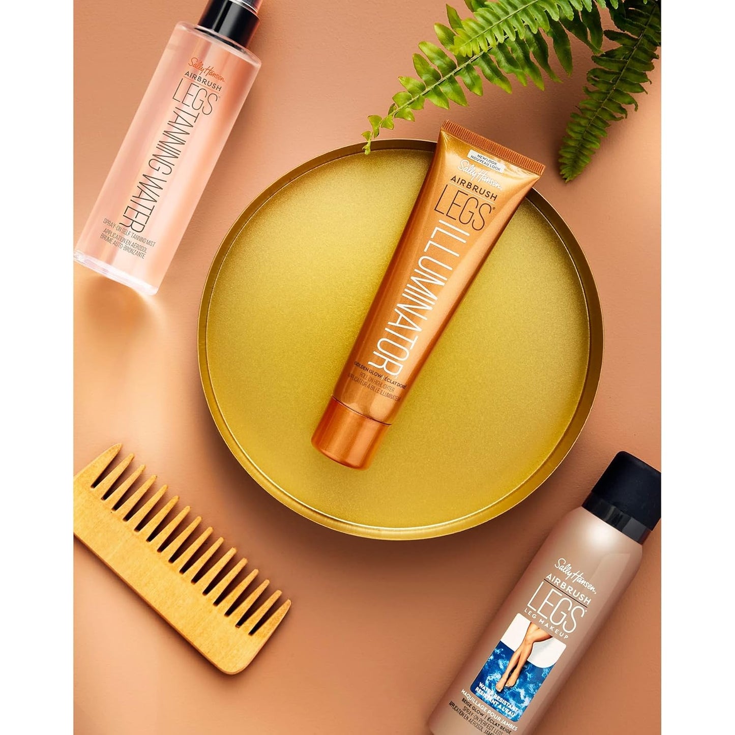 Sally Hansen Airbrush Legs, Leg Spray-On Makeup, Tan Glow 4.4 Oz (Pack of 2)