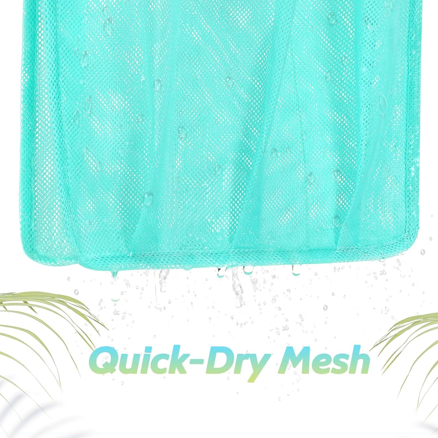 Mesh Shower Caddy Portable, Gym Travel Camp Dorm Room Essentials for College Student Boy Girl, Bathroom Shower Bag - Blue