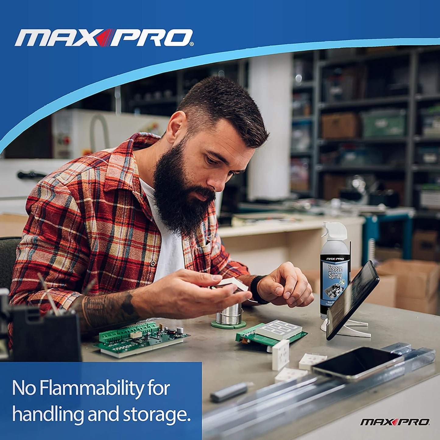 MAX Professional 7777 Blow Off Freeze Spray Electronic Component Cooler, FR-777-777 (10 oz)