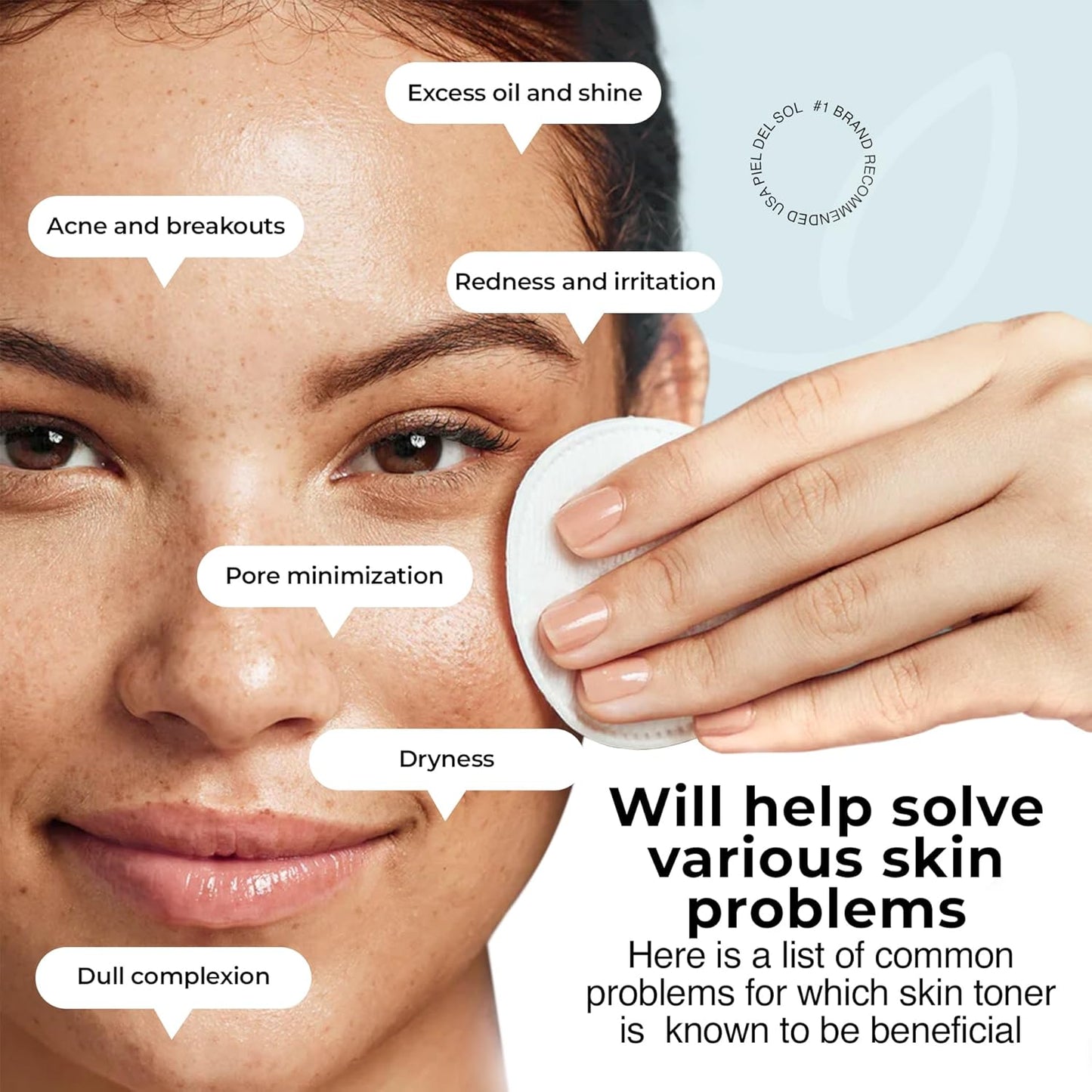 Alcohol-Free Facial Toner for Exfoliation, Intensive Hydration with Natural Antioxidants for Skin Regeneration, Ideal for All Skin Types, and Soothing & Revitalizing Face Toner 100ml.