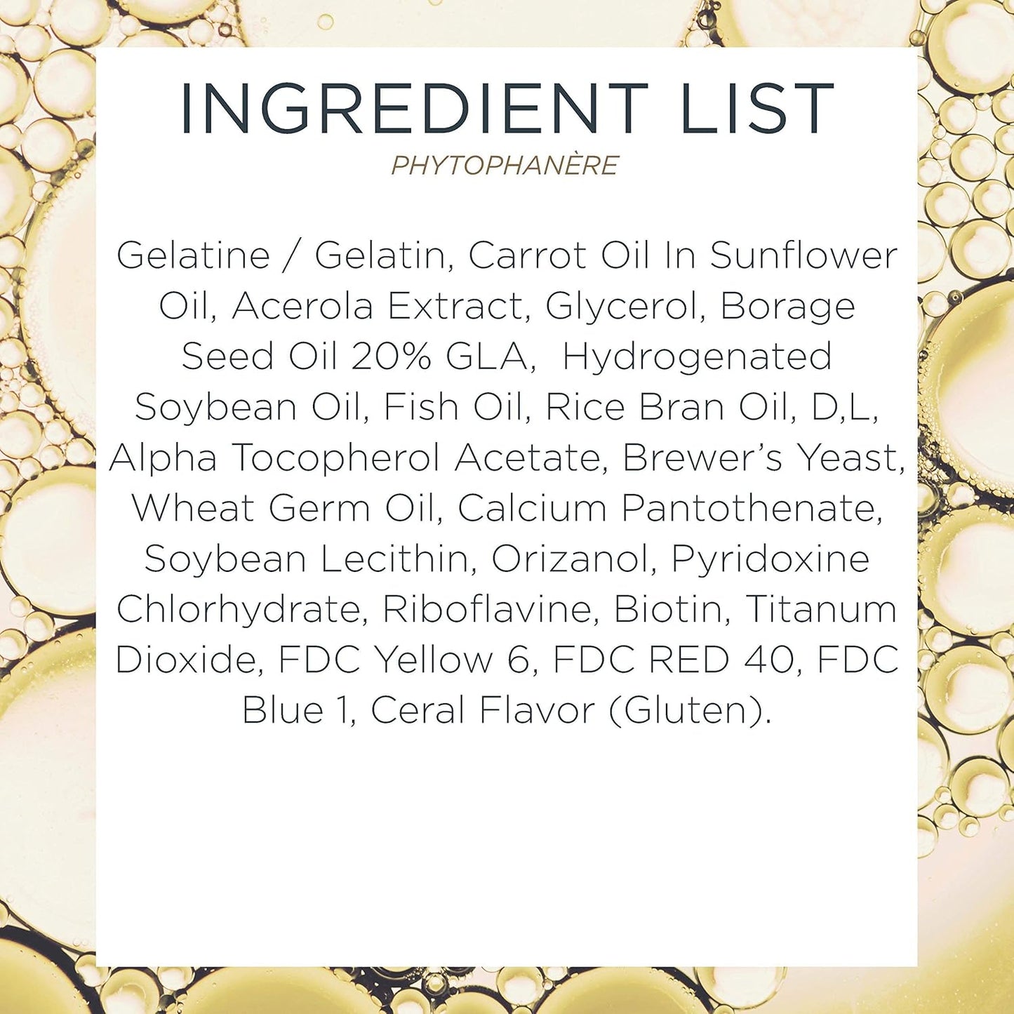 PHYTO Phytophanère 100% Natural Hair Loss Thinning Dietary Supplement, 4-Month Supply