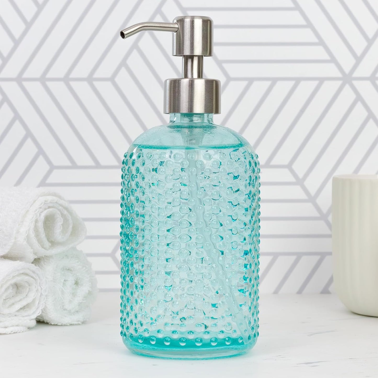 Cornucopia Brands Stainless Steel Replacement Lotion Pump Parts, 28-400 (6-Pack); Silver Metal Soap Dispensers Fit Standard 8oz/16oz Boston Round Bottles