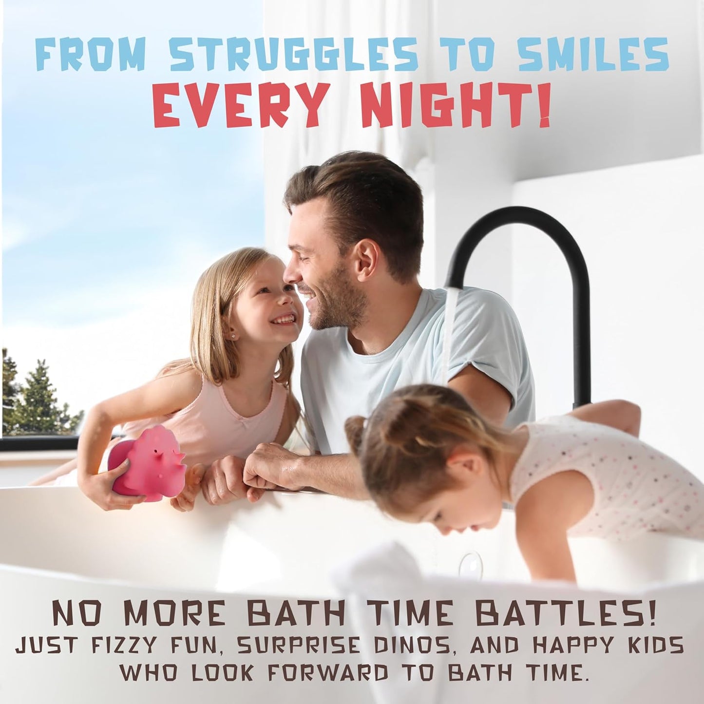 All Natural Bath Bombs for Kids with Surprise Toys Inside with Child Safe Dino Diffusers- 12 Pack Organic Dinosaur Bath Bombs with Toys Inside - Dino Bath Bomb for Kids