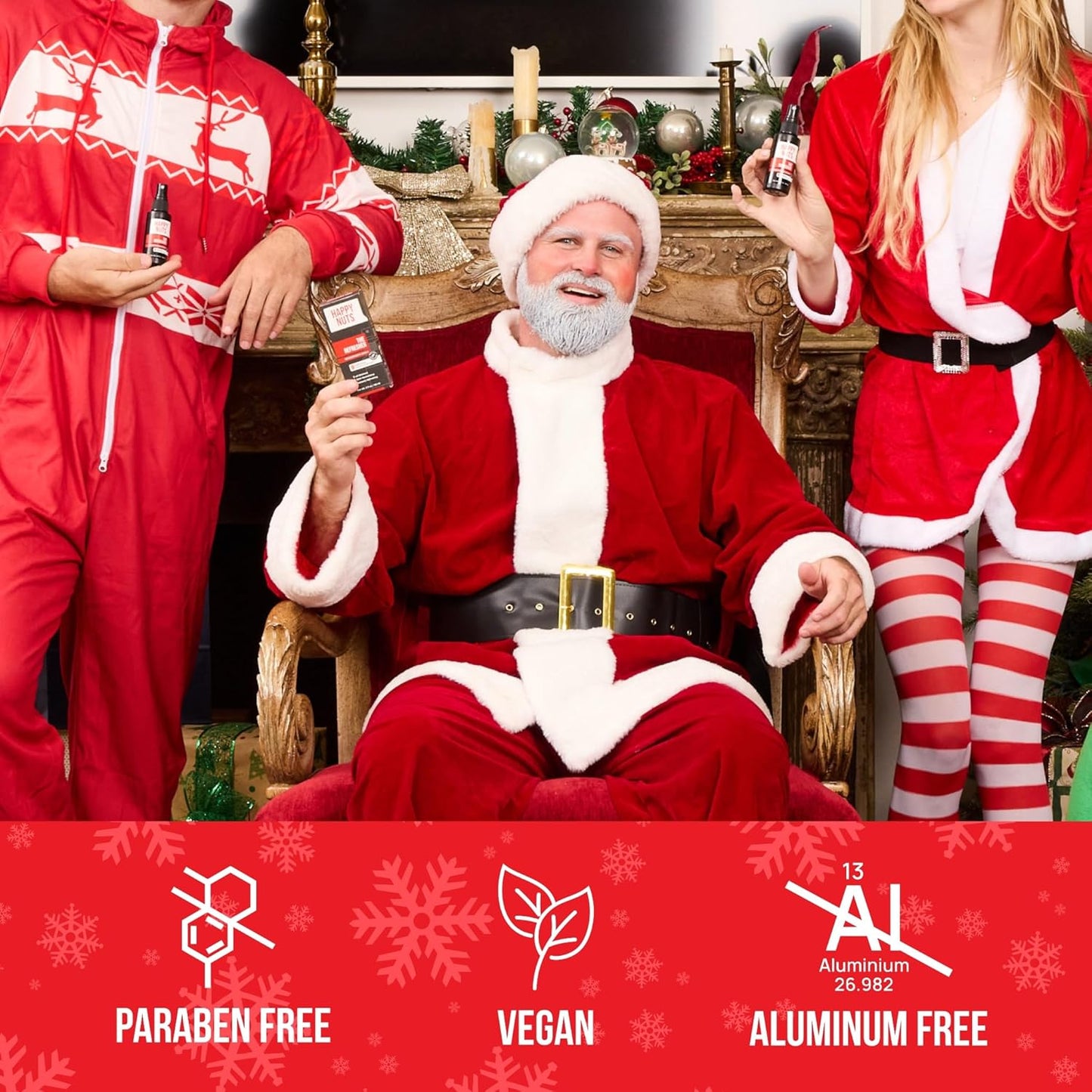 Happy Nuts The Refresher Men's Ball Deodorant Spray - Cooling, Toning, Deodorizing Body Spritz - Clean Ingredients, Ideal for Post-Trimming, Shaving & Cleansing - Groin Deodorant Spray (1 Pack)