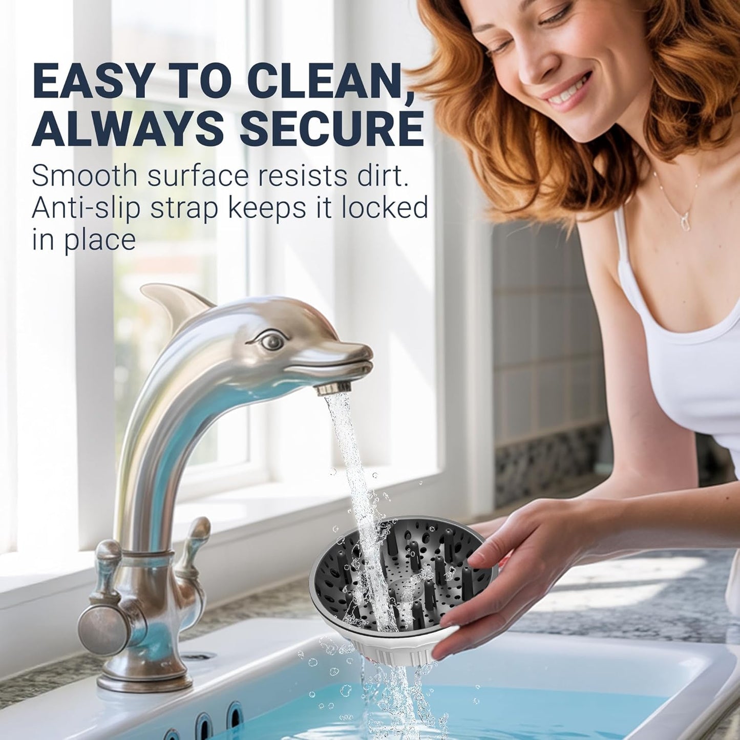 Universal Hair Diffuser for Blow Dryer - Fits All 1.4-2.4 inch Dryers, Professional Ionic Diffuser Attachment for Curly/Wavy Hair, Reduces Frizz & Enhance Curls, Lightweight, Travel-Friendly (white)