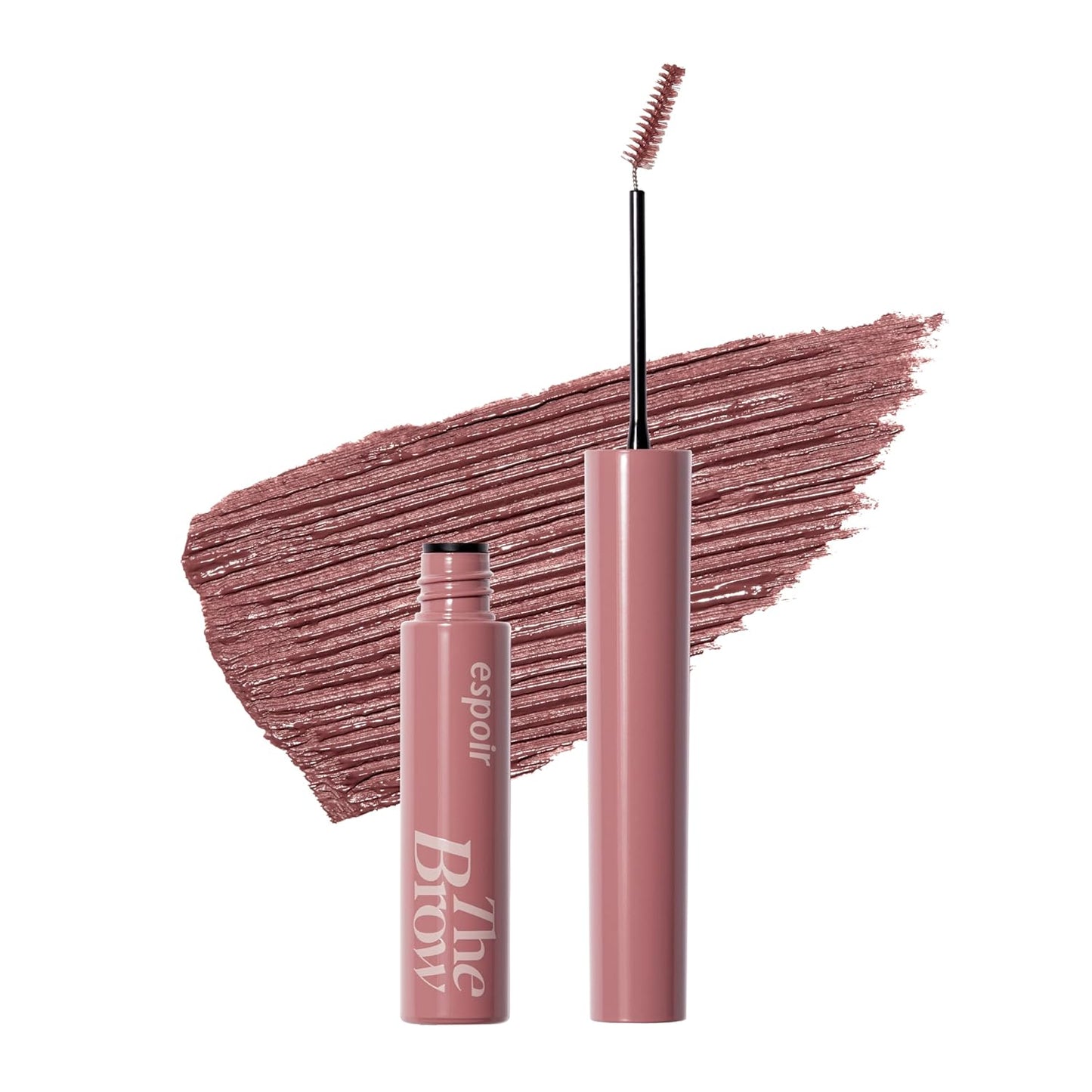 Espoir The Brow Color Fixing Cara #6 Rosy Brown 0.1 fl oz | Easy Fixing without Clumping | Long Lasting Smudgeproof Eyebrow Mascara | Soft Mood Coloring Tinted Gel | Korean Eye Makeup