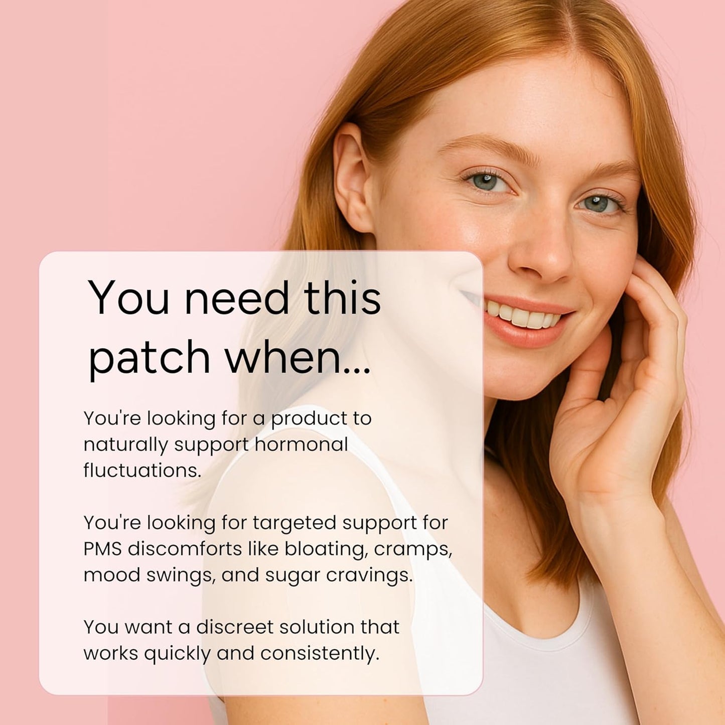 Pre Menstrual Patch | Chasteberry, Magnesium, Evening Primrose, Dong Quai, B6 & Vitamin E | 30 Patches