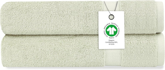 Delara Organic Cotton Luxuriously Plush Hand Towel Pack of 2 | GOTS & OEKO-TEX Certified | Premium Hotel Quality Towels | Feather Touch Technology|650 GSM Long Staple|Soft, Quick Dry & Ultra-Absorbent