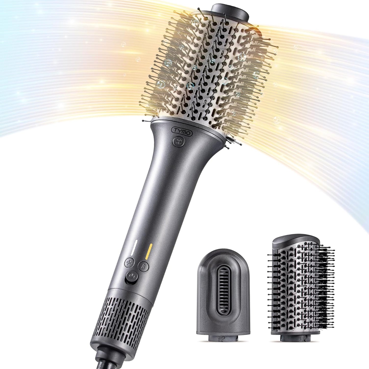 TYMO Hair Dryer Brush Blow Dryer Brush in One, Hot Air Brushes with 3 Barrels as Dryer Volumizer Straightener, Multi-Styler, 110,000 RPM High-Speed Motor Air Wrap, 200M Negative Ions for Frizz-Free