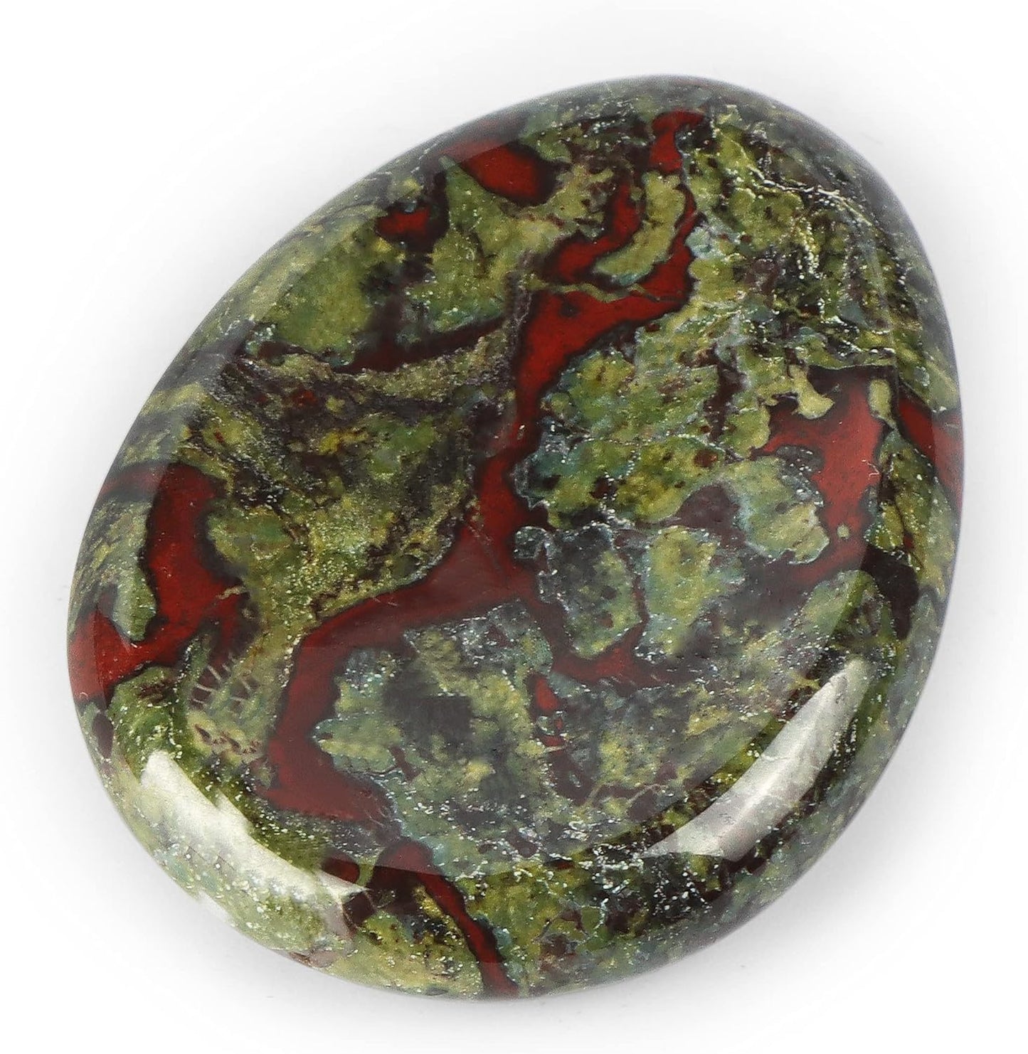 Artistone Crystal Chakra Thumb Worry Stone for Anxiety Tears Chakra Reiki Healing Crystals Pocket Palm Stones Meditation Crystal (Dragon Blood Stone)