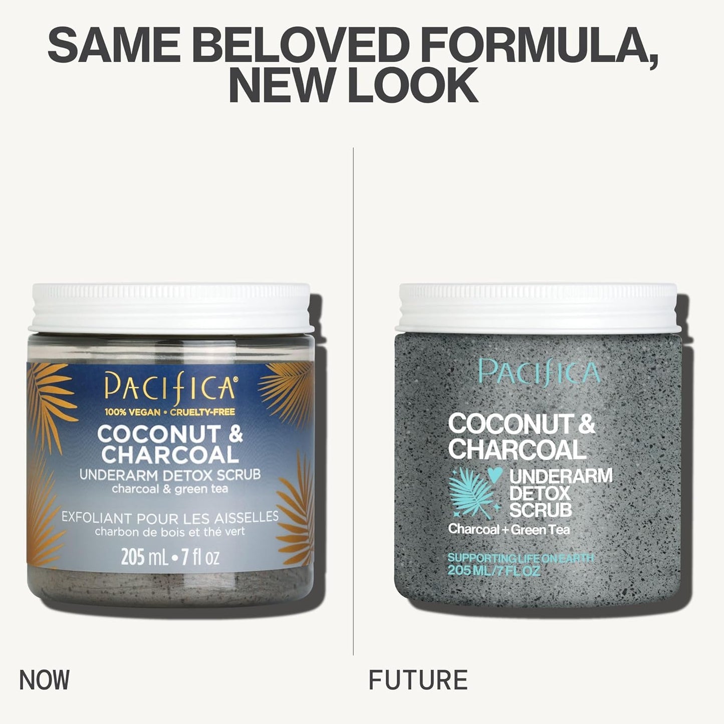 Pacifica Underarm Body Scrub - Armpit Detox Coconut & Charcoal Deodorant– Exfoliating & Nourishing for Natural Deodorant Users – Aluminum-Free & Safe for Sensitive Skin, Vegan & Cruelty-Free, 7 fl oz