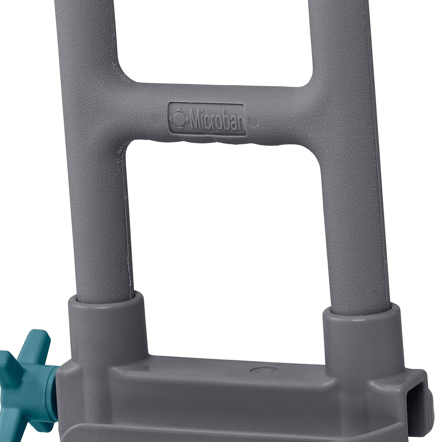 Medline Deluxe Plastic Tub Grab Bar, Microban Protection, 250lb Weight Capacity, Grey