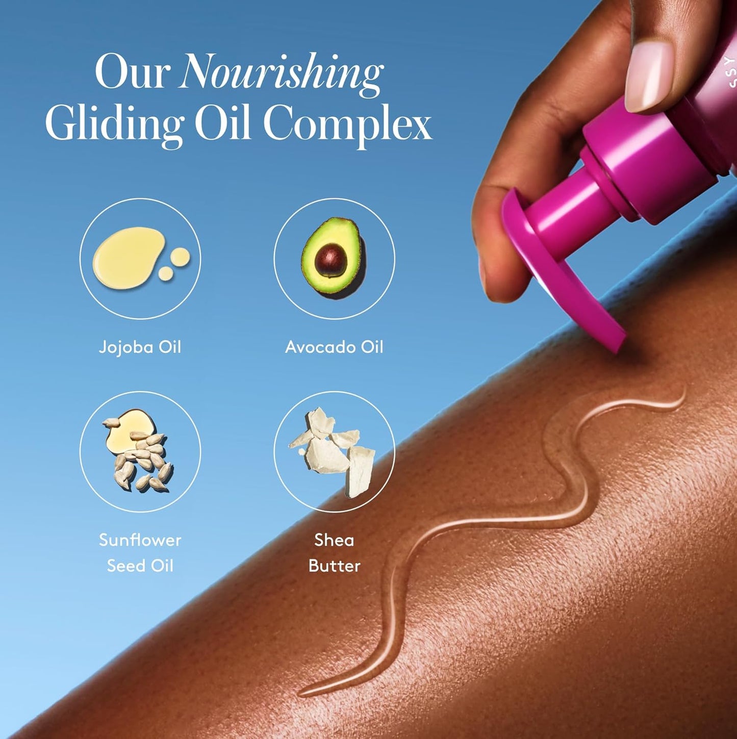 Athena Club Glossy Shave Oil for Women - Super Pink - 8 fl oz