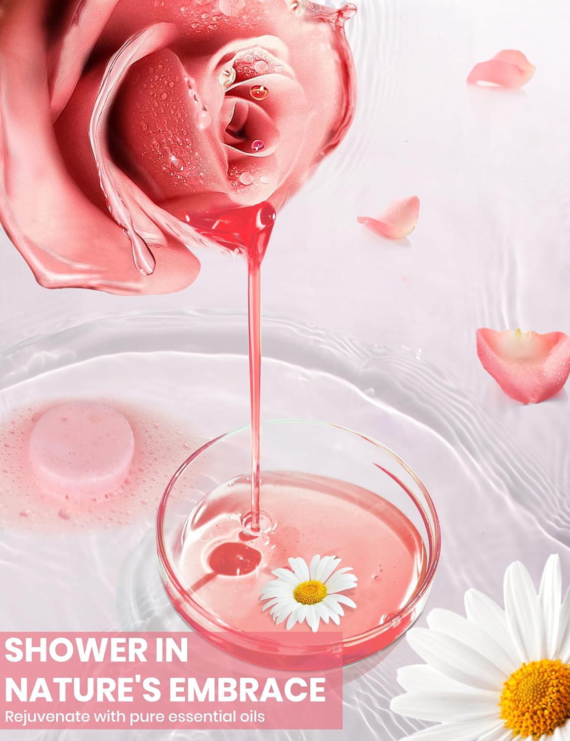 Shower Steamers Aromatherapy, 8 Pack Shower Bombs for Relaxation and Stress Relief, Natural Essential Oils Spa Gift Set for Women, Birthday Gifts, Self Care & Home Spa Experience