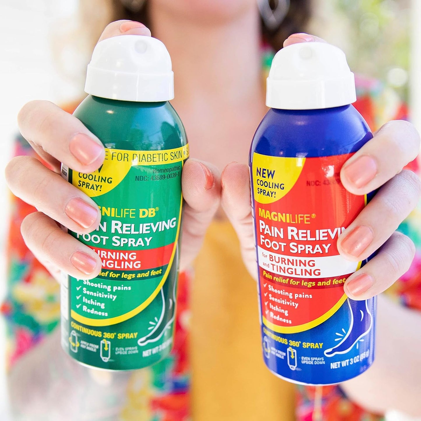 MagniLife Pain Relieving Foot Spray, Natural Pain Relief for Burning, Tingling or Sensitivity in Feet and Legs - 3oz