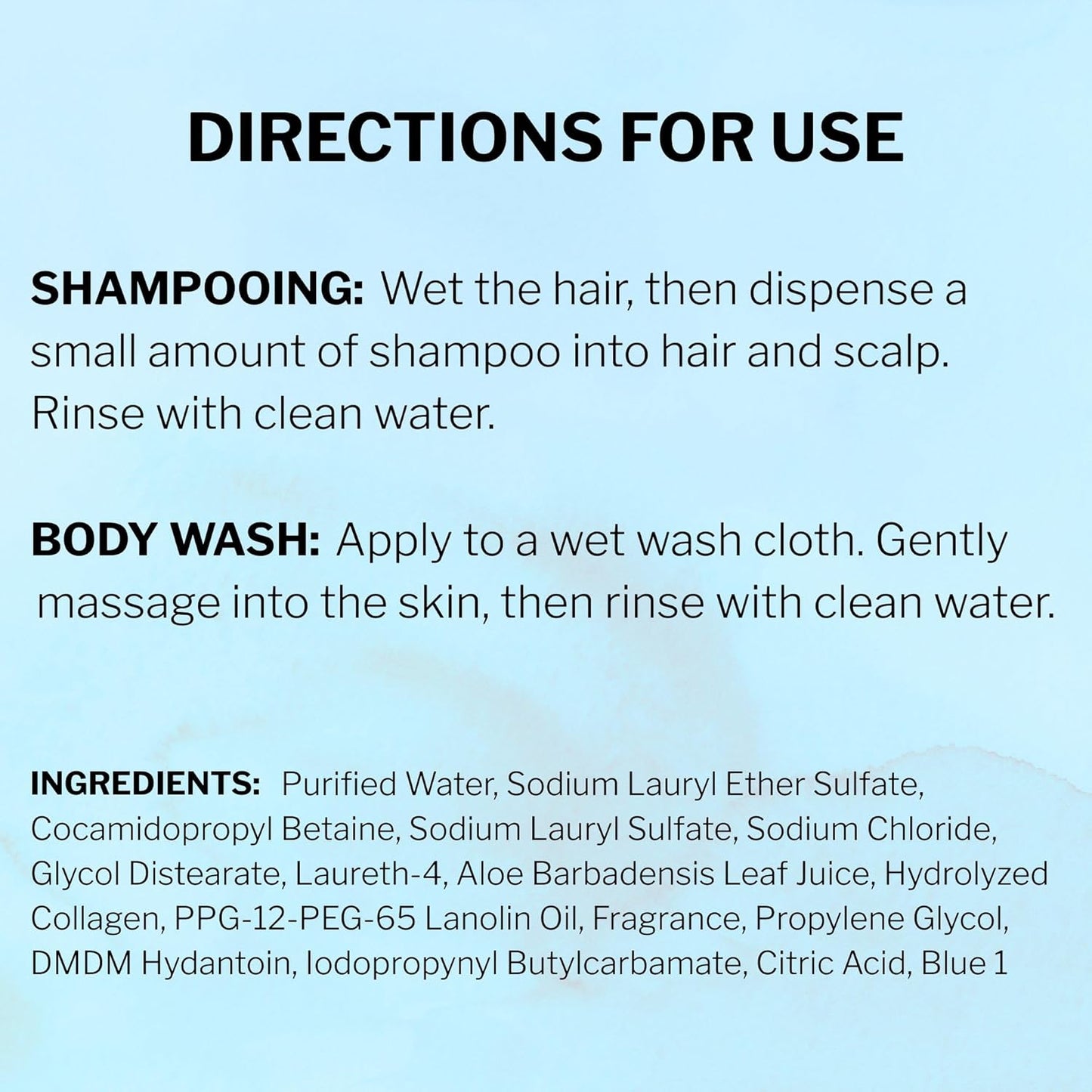 McKesson Body Wash and Shampoo - 1  Gallon Bulk Refill Full Body Wash with Aloe, Summer Rain Scent - Sensitive Skin & Hair 2‑in‑1