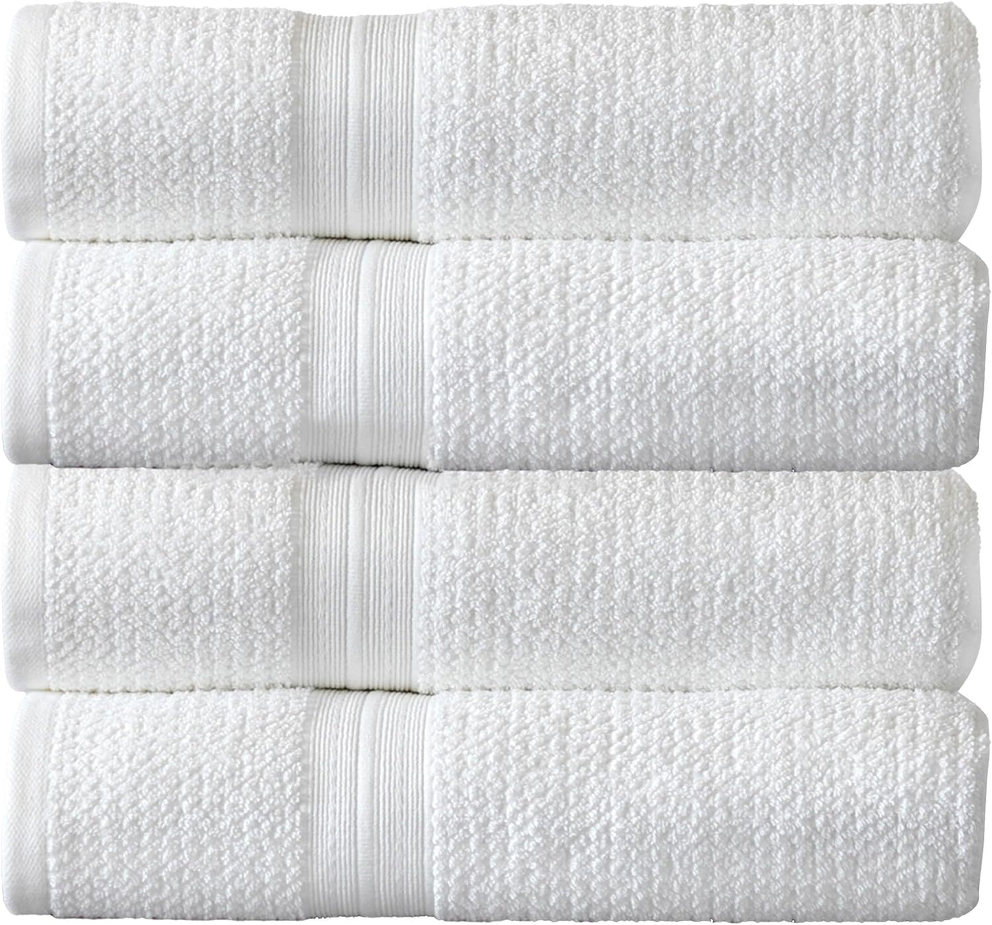 Arm & Hammer Quick Dry Bath Towels, 4 Piece, White