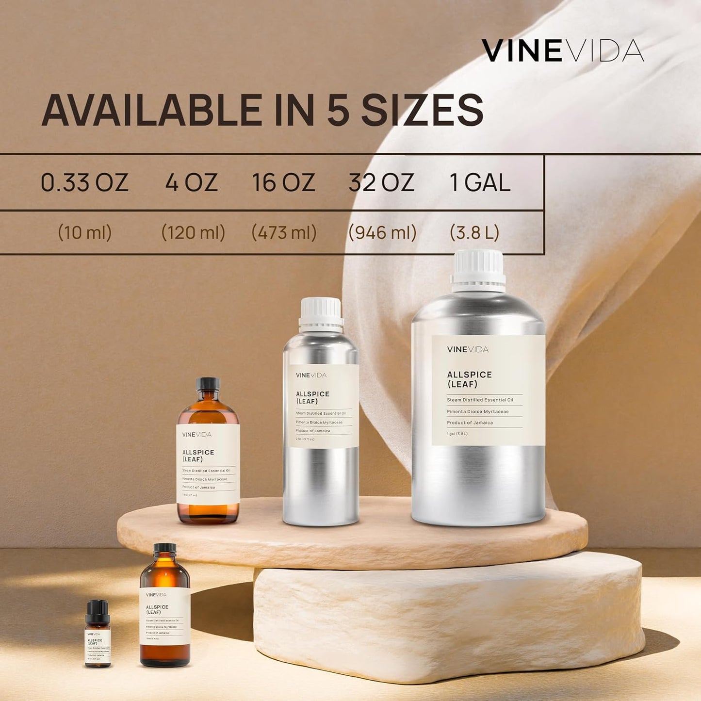 VINEVIDA Balsam Fir Essential Oil 10 mL - Undiluted Balsam Fir Oil 10 mL - Balsam Fir Candle Oil Scent - DIY Candle Scents for Candlemaking - 10 mL Essential Oil for Soap Making Safe for Skin