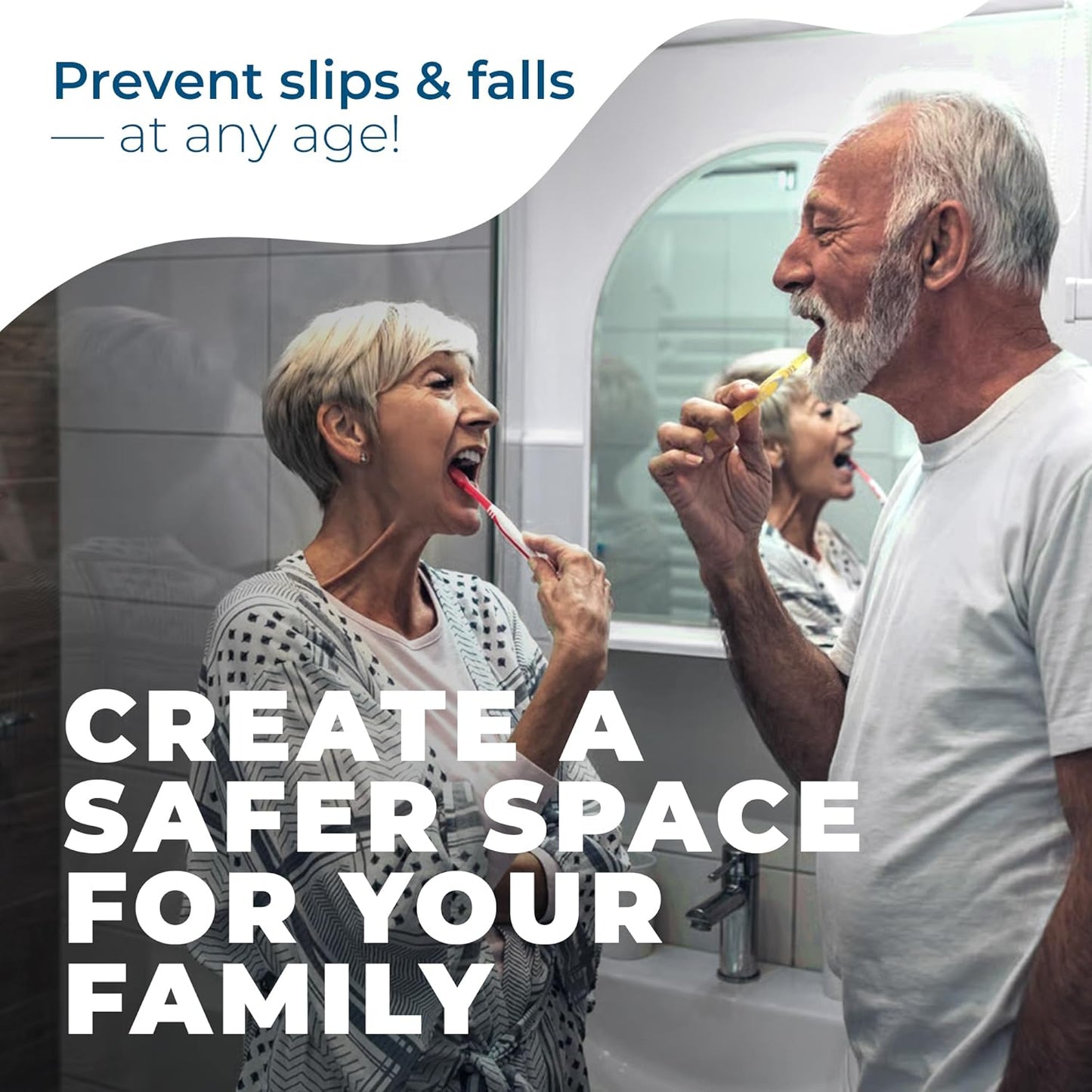 Anti Slip Shower Stickers 24 PCS, Invisible Non-Slip Shower Strips for Adults, Premium Adhesive Bath Tub Stickers (Clear)