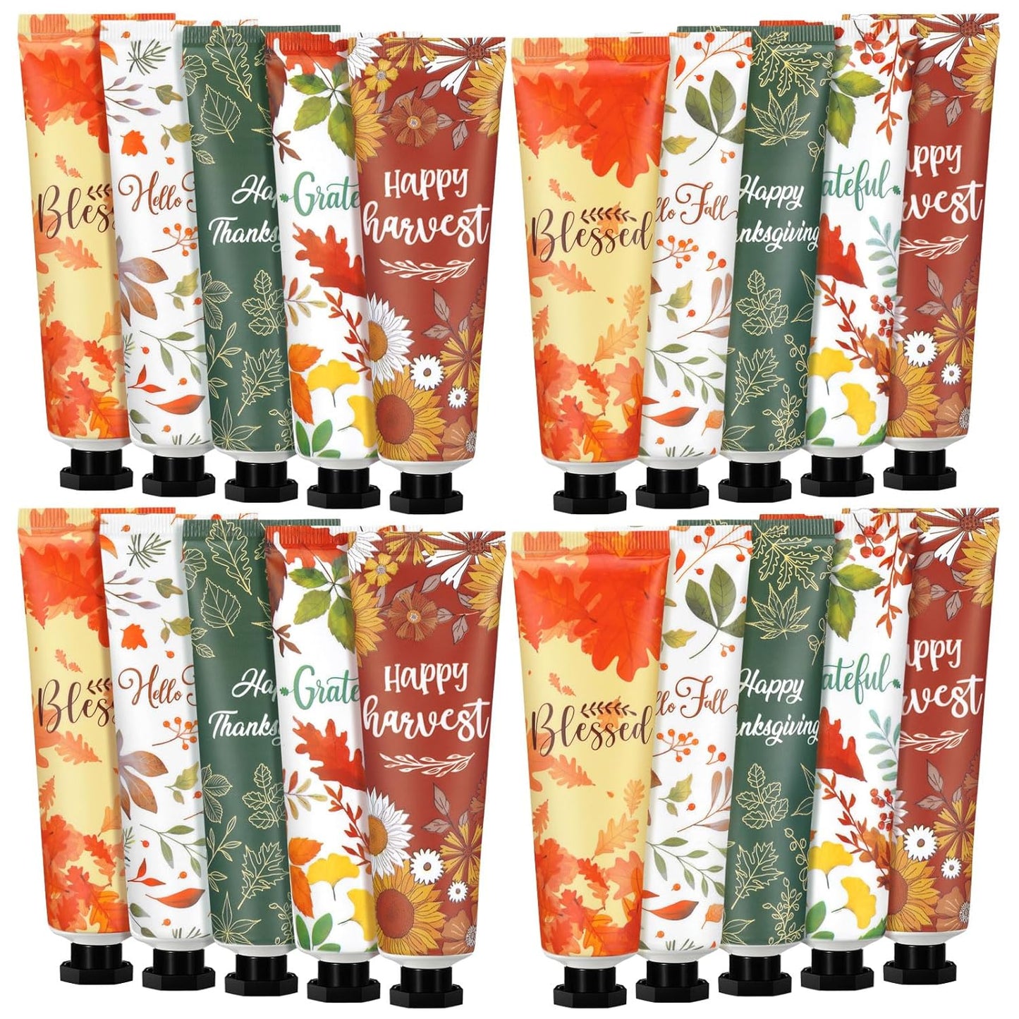 20 Pcs Thanksgiving Fall Hand Lotion Gifts Bulk for Women Maple Leaves Hand Cream 30ml Natural Botanical Fragrance Mini Lotion for Chapped Hands Travel Thanksgiving Autumn Party Supplies