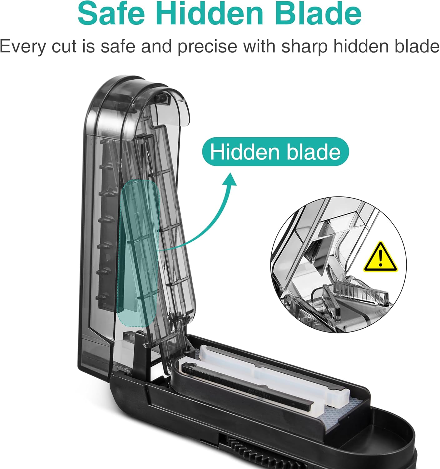 Fullicon Pill Cutter, Adjustable Cutter with precision alignment, Stainless Steel Blade & Guard, Splitter with Free Brush & Pill Box (Black)