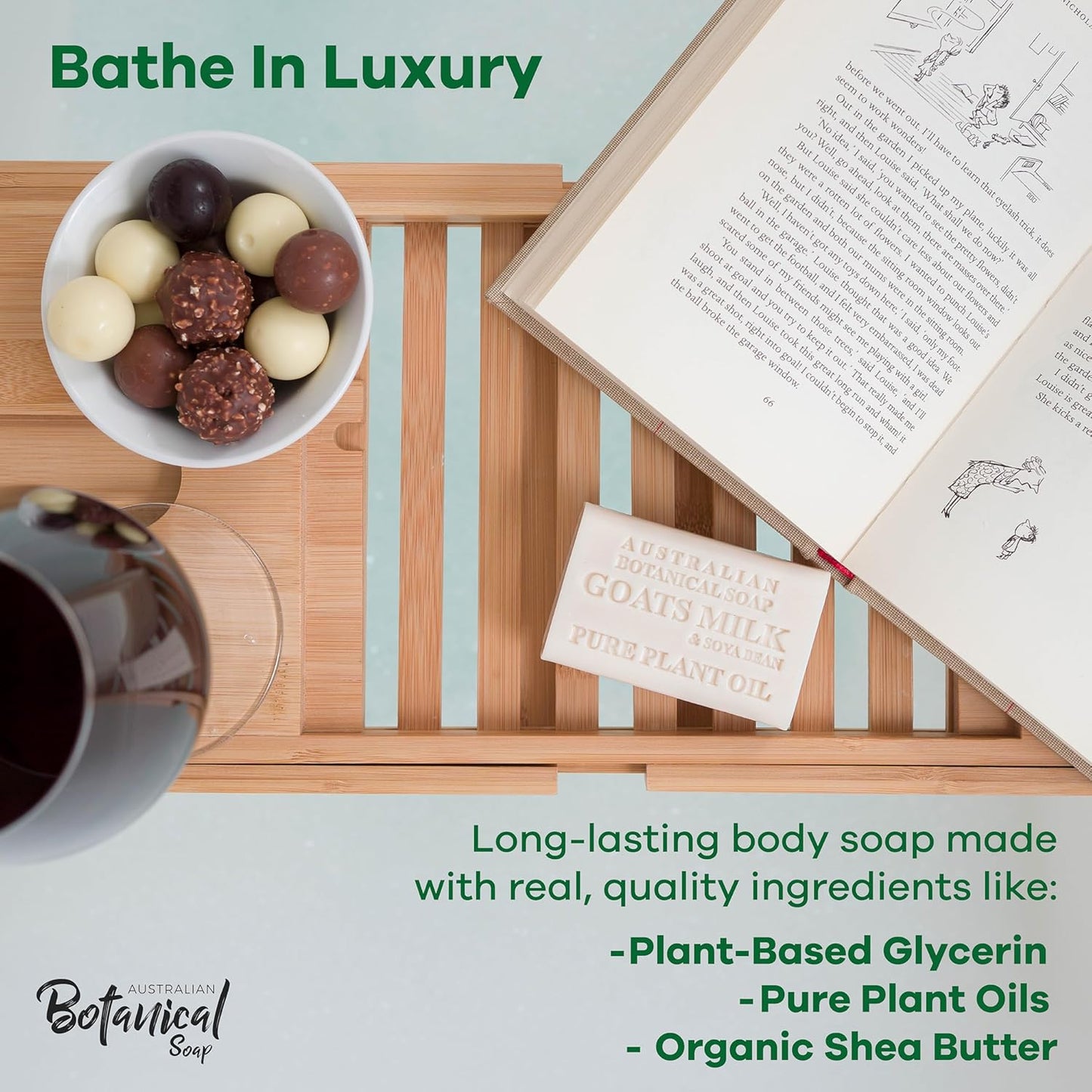 Australian Botanical Soap, 6.6 OZ, Triple Milled Bars with Pure Plant Oil, Natural Soap Base, Enriched with Organic Shea Butter, for Men, Women, All Skin Types, Variety Pack of 8, Packaging May Vary