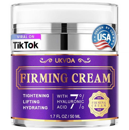 Retinol Neck & Face Wrinkle Cream for Women, Neck Cream for Tightening and Firming, Anti Aging Skin Care with Collagen & Hyaluronic Acid, Instant Face Lift Cream 1.7 Fl Oz