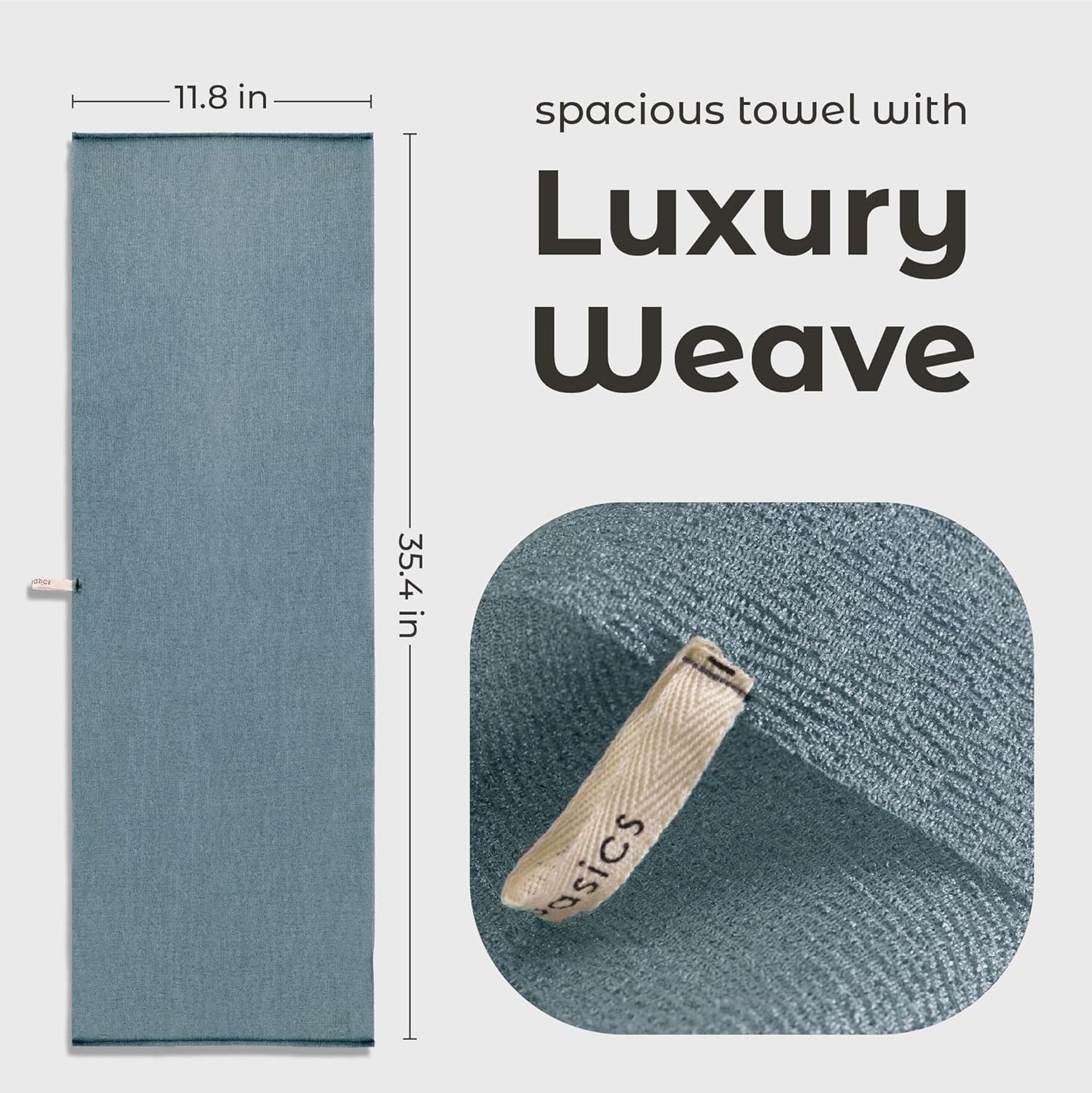 MainBasics Exfoliating Shower Towel - Japanese Nylon Bath Towel and Body Washcloth, Quick-Dry, Durable, Deep Exfoliation (Set of 3, Airy Blossom)