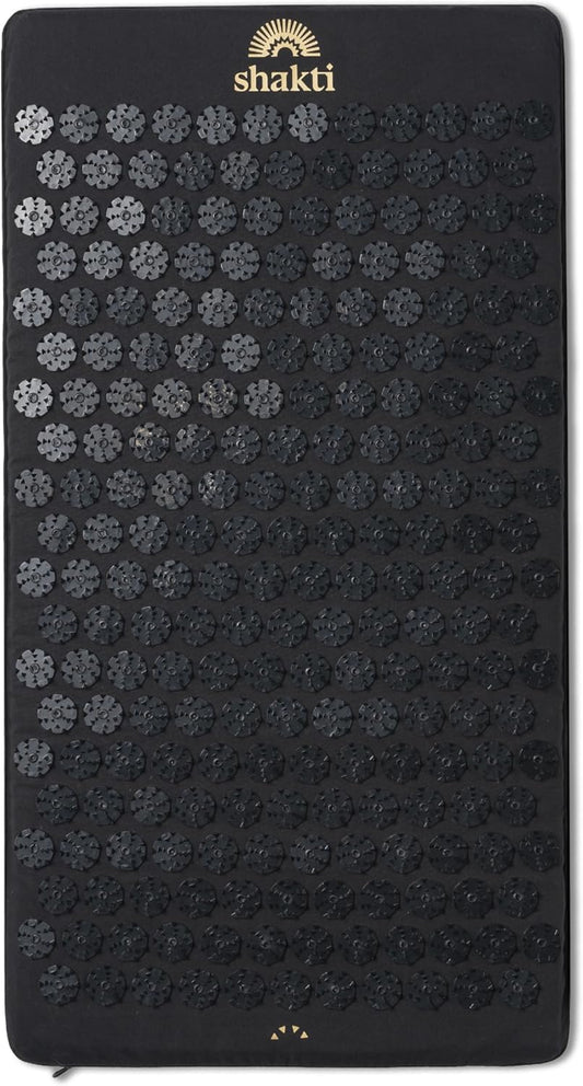 ShaktiMat Premium Acupressure Mat, Level 2 Intensity in Shakti Black, Massage Muscles, Aid Sleep & Unlock Inner Tension | Similar to Acupuncture, No Needles Required