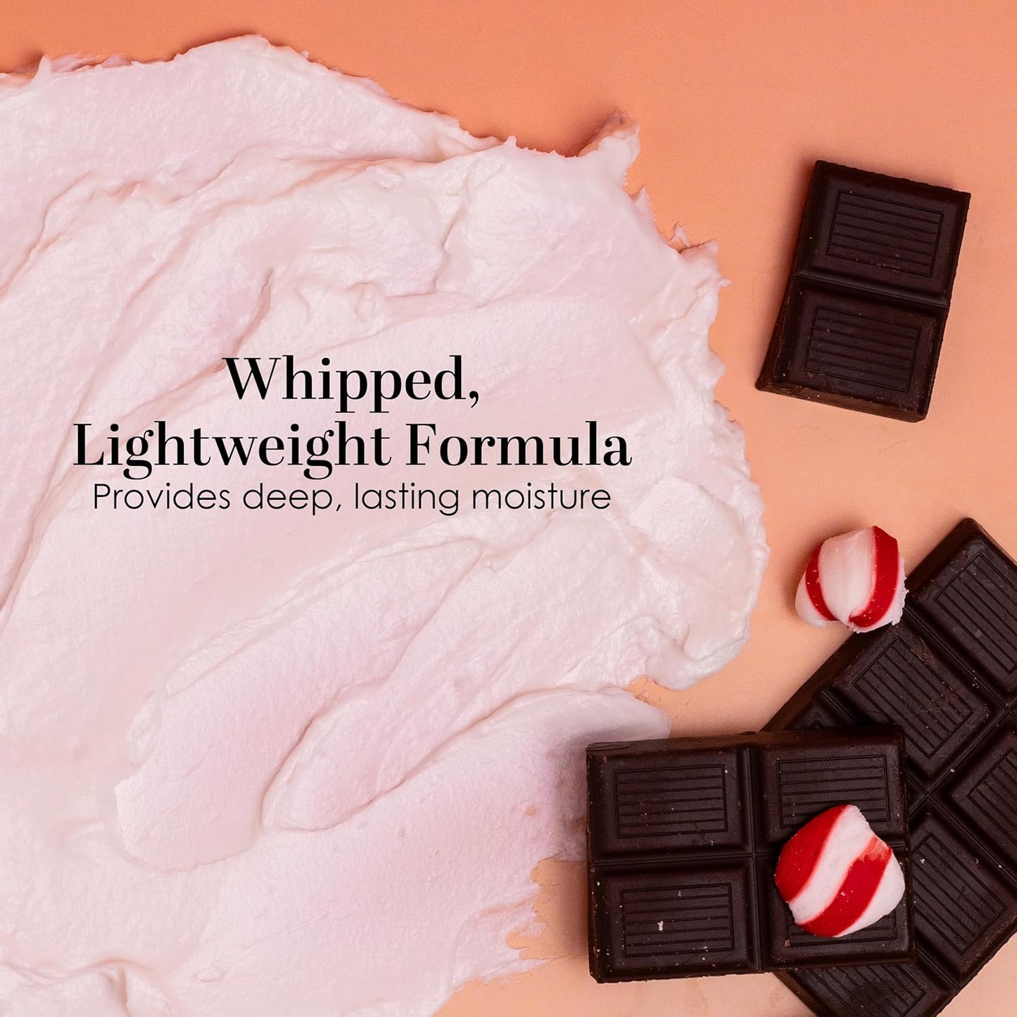 Peppermint Mocha Body Butter with Raw Shea Butter and Jojoba Oil, Holiday Body Moisturizer for Dry Skin, Christmas Lotion, Limited Edition