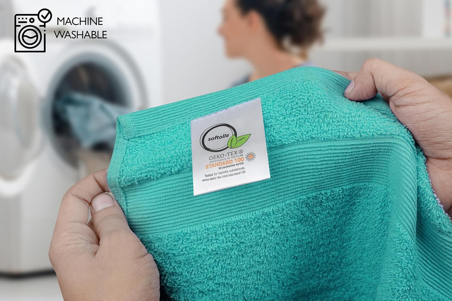 Premium Wash Cloths Pack of 12 (13" x 13") 100% Ring Spun Cotton | Luxury Washcloths | Ultra Soft Face Towels | Highly Absorbent Wash Cloths for face (Turquoise)