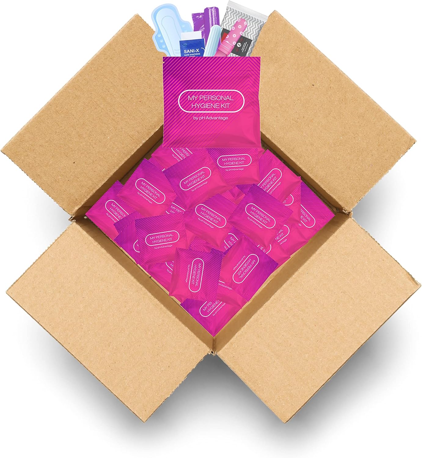 Portable Period Kit: Essential Period Pouch for Teen Girls in School, Travel, and Daily Use - Ideal for Parents, Schools, Churches, Businesses, and Homeless Outreach - Pink (Menstrual Kit, 50)