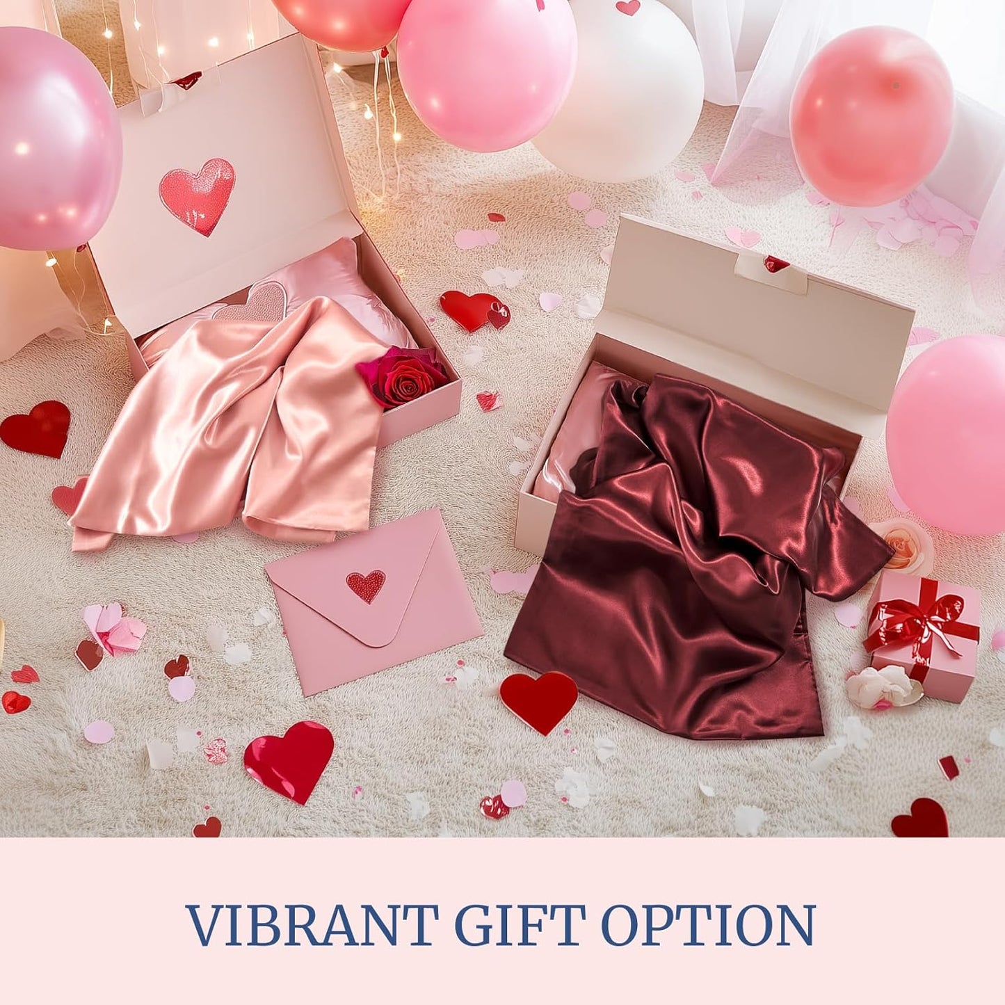 BEDELITE Satin Pillowcase for Hair and Skin, Super Soft Similar to Silk Pillow Cases 4 Pack with Envelope Closure, Cooling Pillowcases for Women Men (20"x40" King Size, Pink)