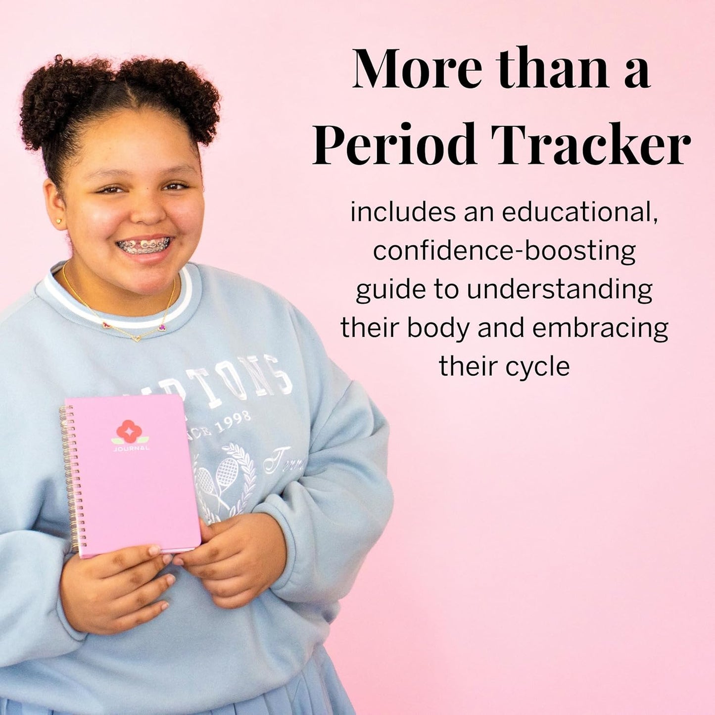 Period Tracker Journal for Girls 8-12 - Pixie’s My First Period Notebook with Daily Menstrual Cycle Guided Reflection - First Period Gifts For Young Girls & Teens