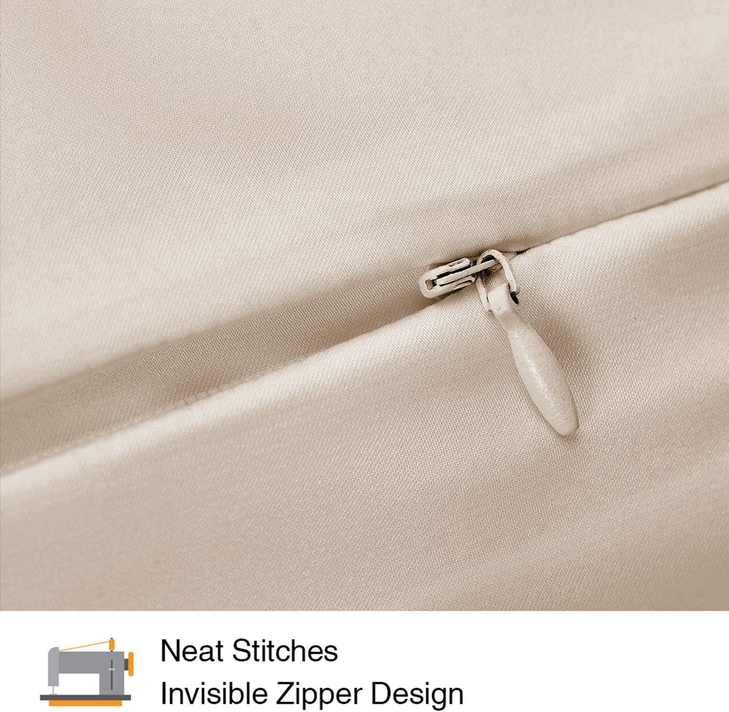 INSSL Silk Pillowcase for Women, Mulberry Silk Pillowcase for Hair and Skin and Stay Comfortable and Breathable During Sleep (Standard, Taupe)