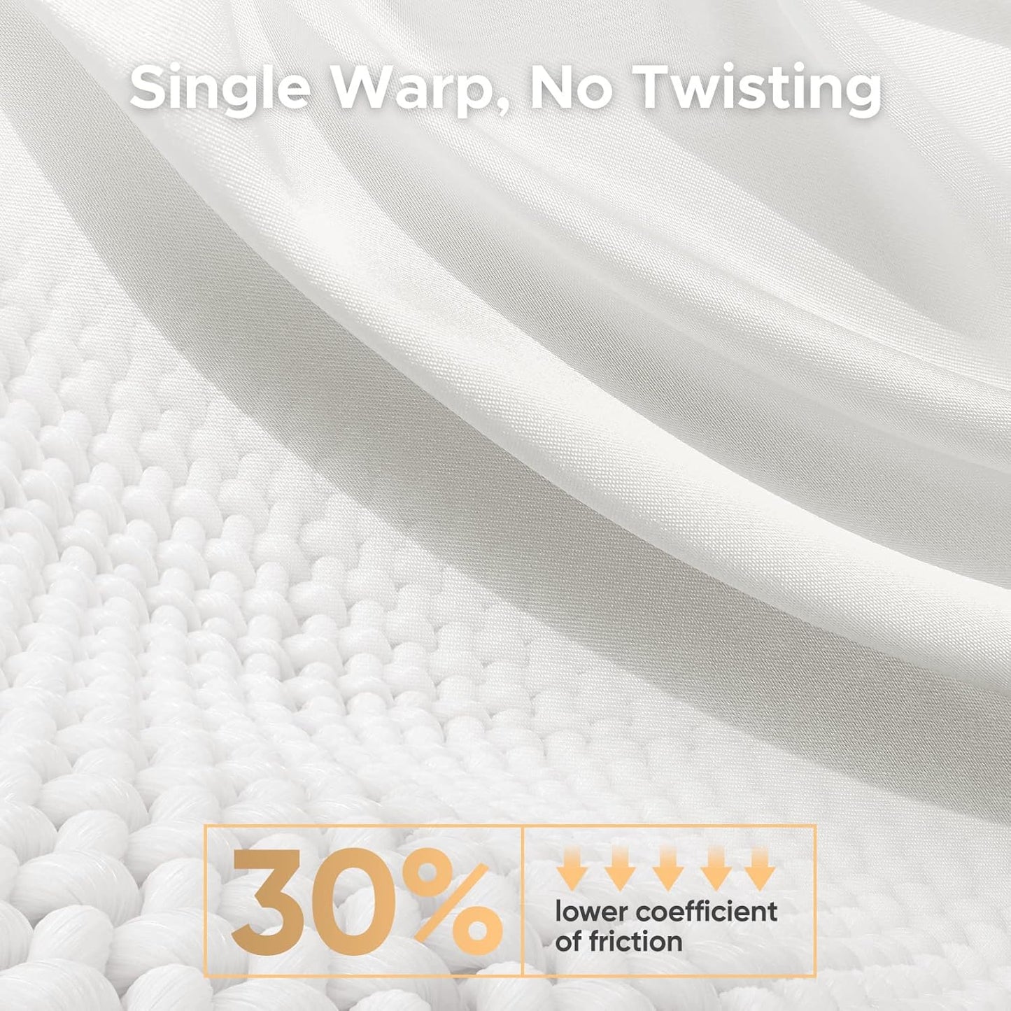 100% Pure Mulberry Silk Pillowcase for Hair and Skin - Allergen Resistant Dual Sides,600 Thread Count Silk Bed Pillow Cases with Hidden Zipper,1pc,King Size,Ivory