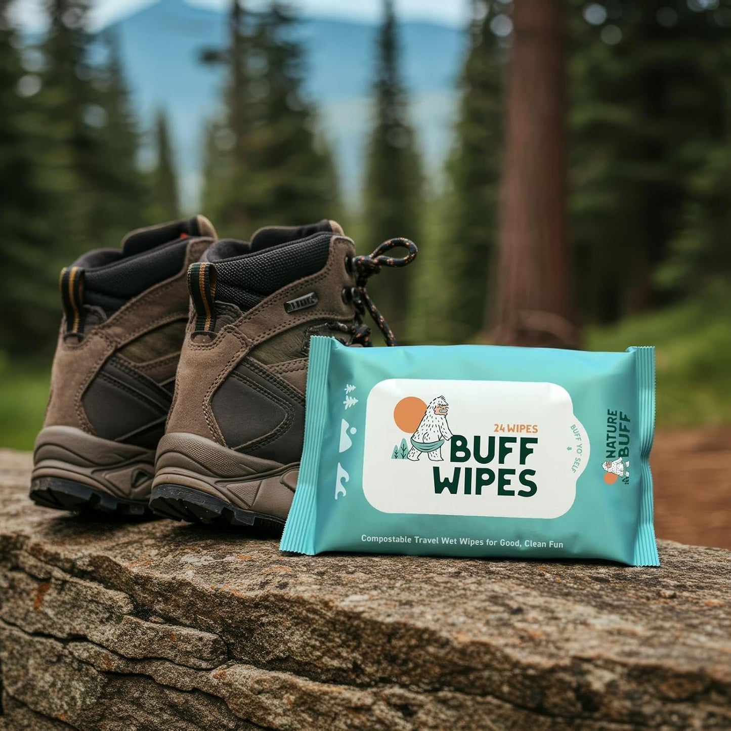 Multi-Use Wet Wipes for Babies & Adults - 99.7% Pure, Plastic-free, Biodegradable & Unscented Body Wipes - 24 Wipes Per Pack