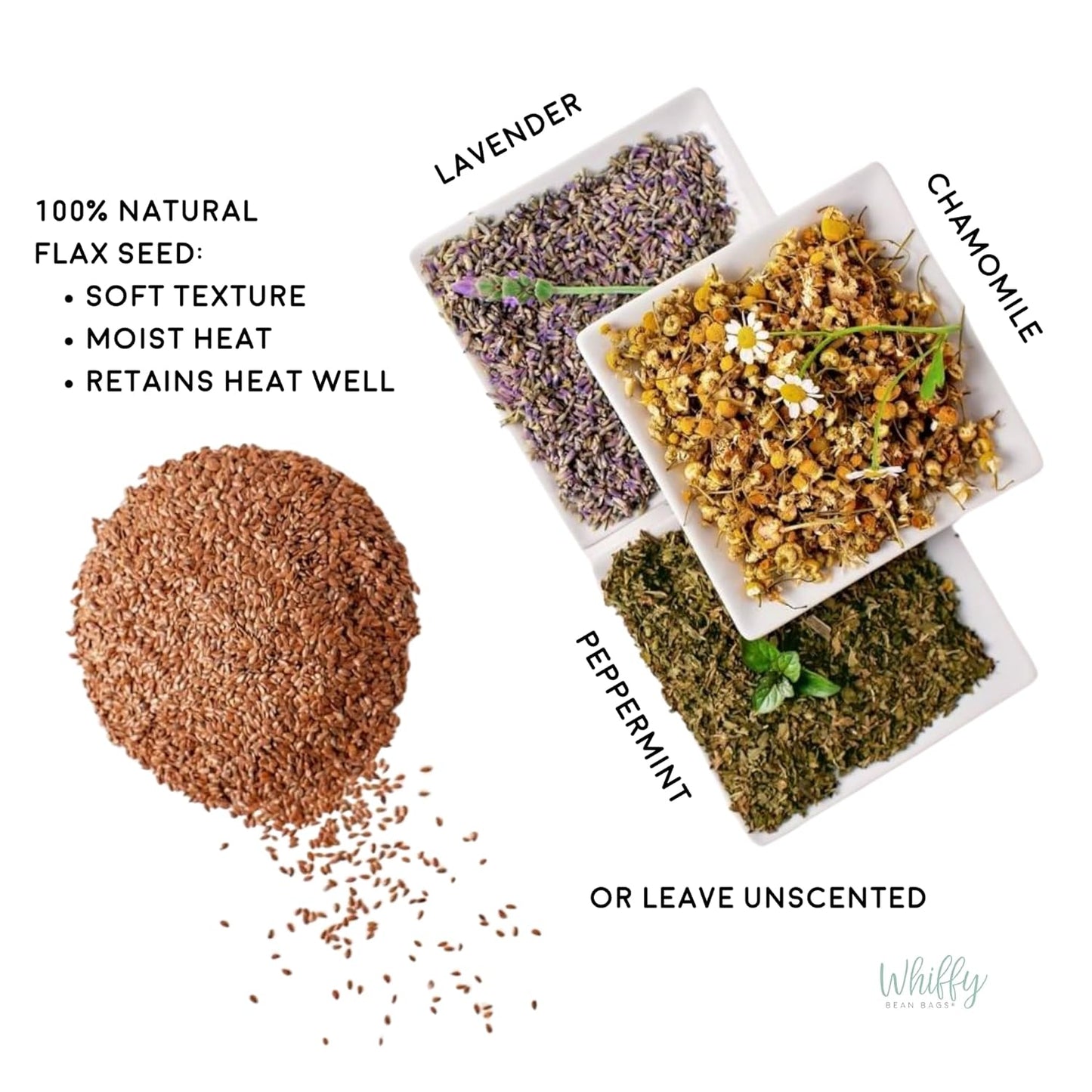 Large Microwave Heating Pad with Flax Seed, Scented or Unscented, Good For Back Pain or Cramps, Moist Heat Therapy or Ice Pack, Microwavable Bean Bag, 6" x 12" (Flannel Floral, Peppermint)