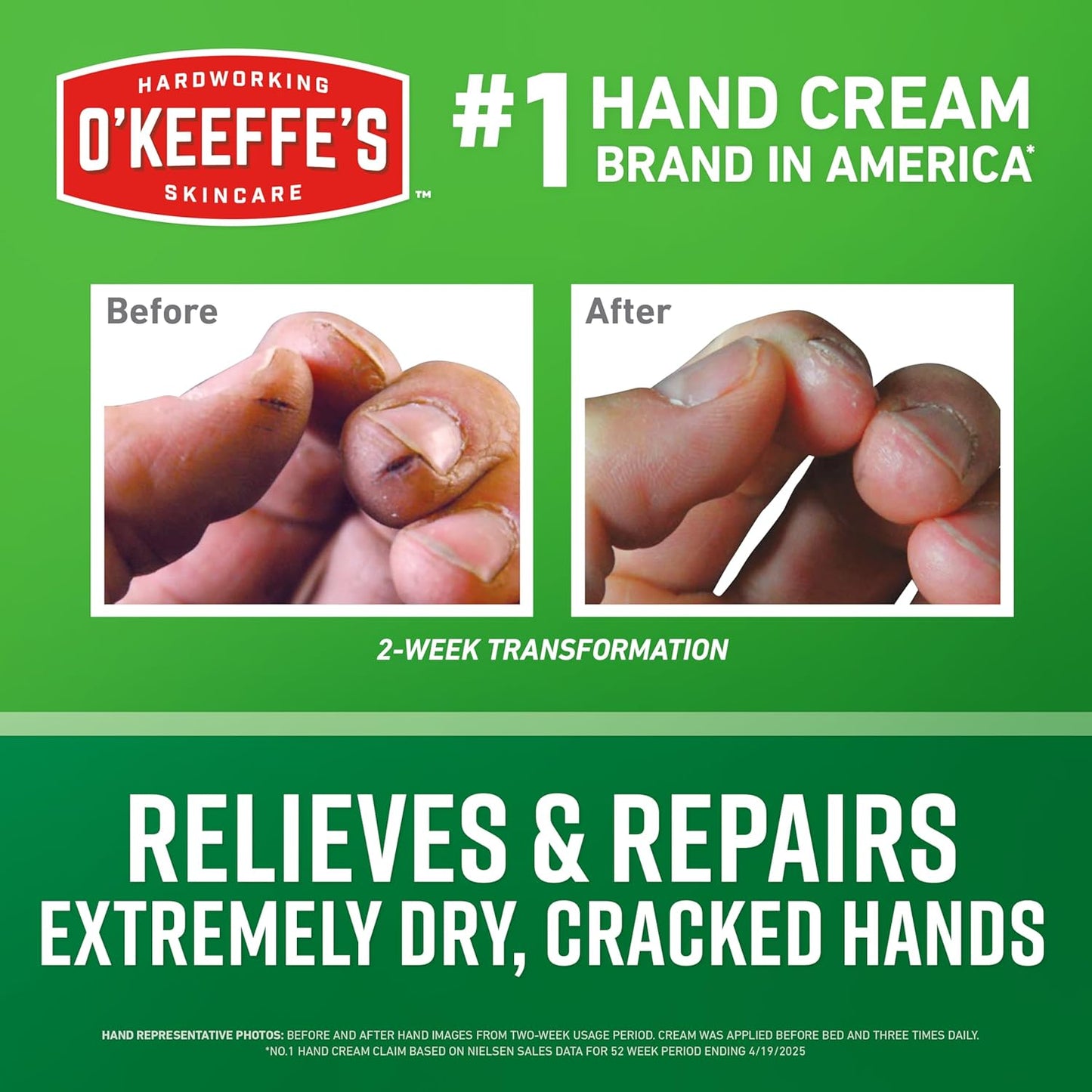 O'Keeffe's Working Hands Hand Cream for Extreme Dryness - 6.8 oz Value Size Jar (12 Pack) - Repairing Skincare for Cracked, Dry Hands