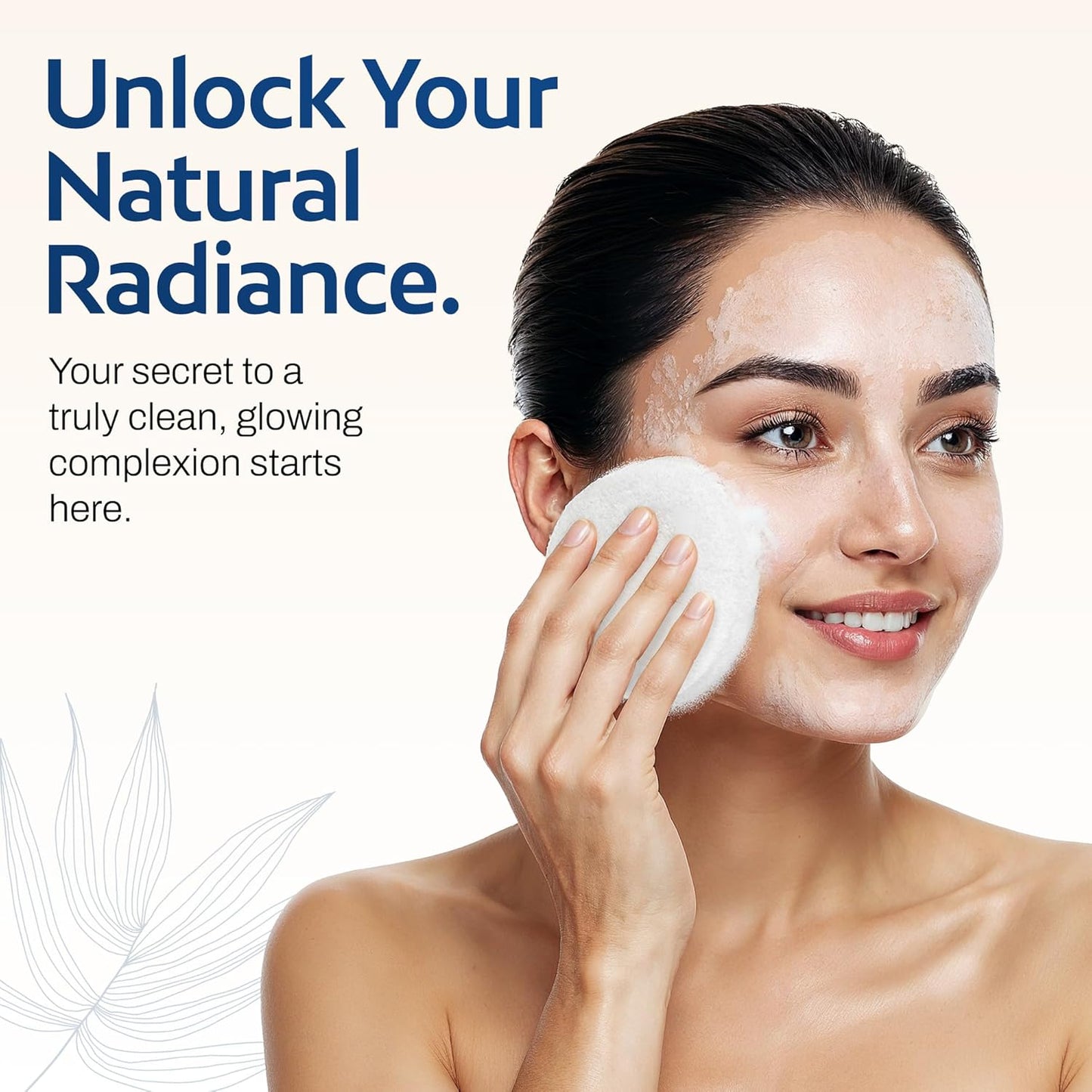 HartFelt Round Face Scrubber for Women | Reusable Facial Sponges for Daily Cleansing | Facial Exfoliating Pads for Removing Dead Skin, Dirt & Makeup | Use with Favorite Cream | Made in USA - 2 Count