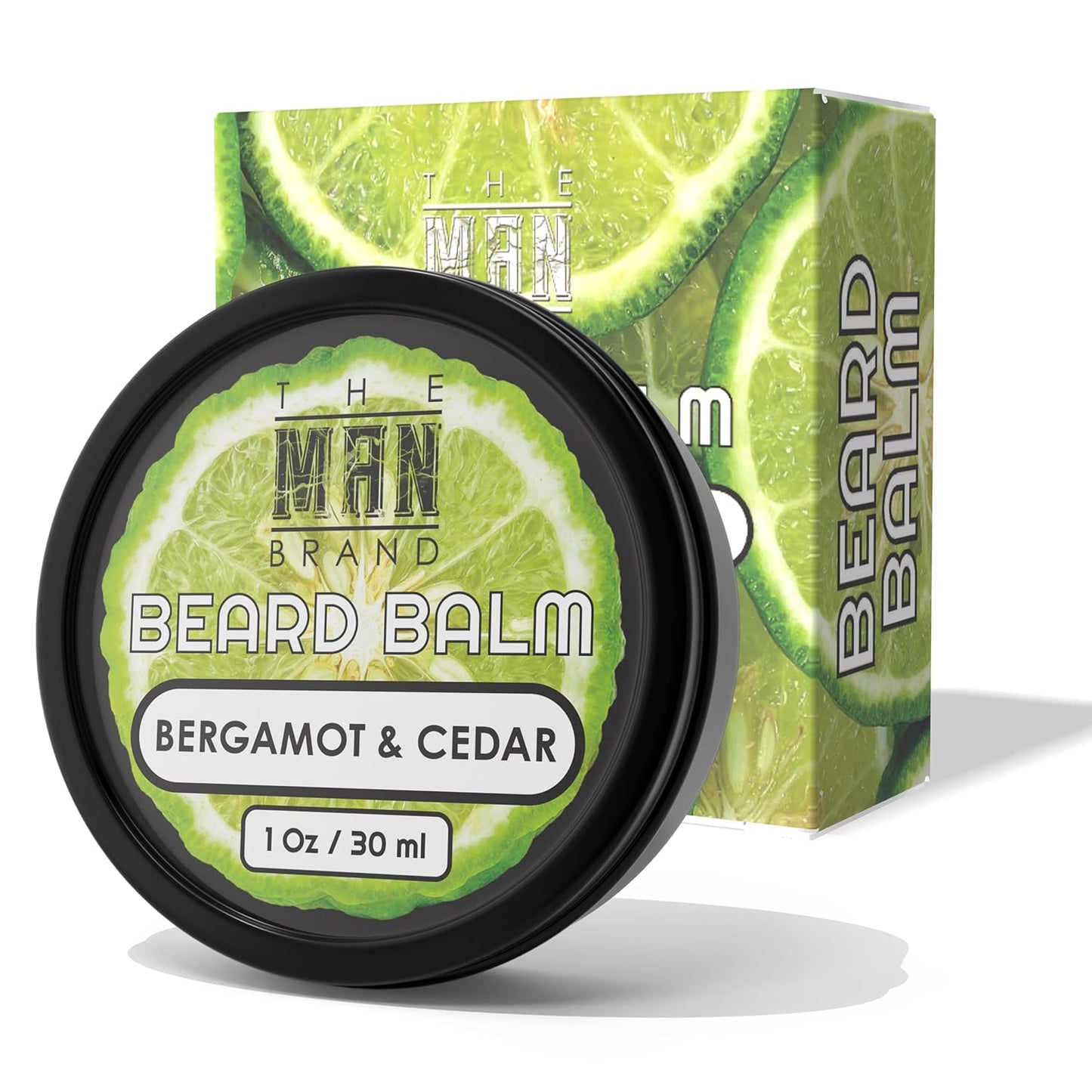 Bergamot and Cedar Beard Balm - Bergamot Beard Care Balm - Beard Moisuturizing Bergamot Balm - Bergamot Beard Softner (1 Ounce, Bergamot and Cedar)