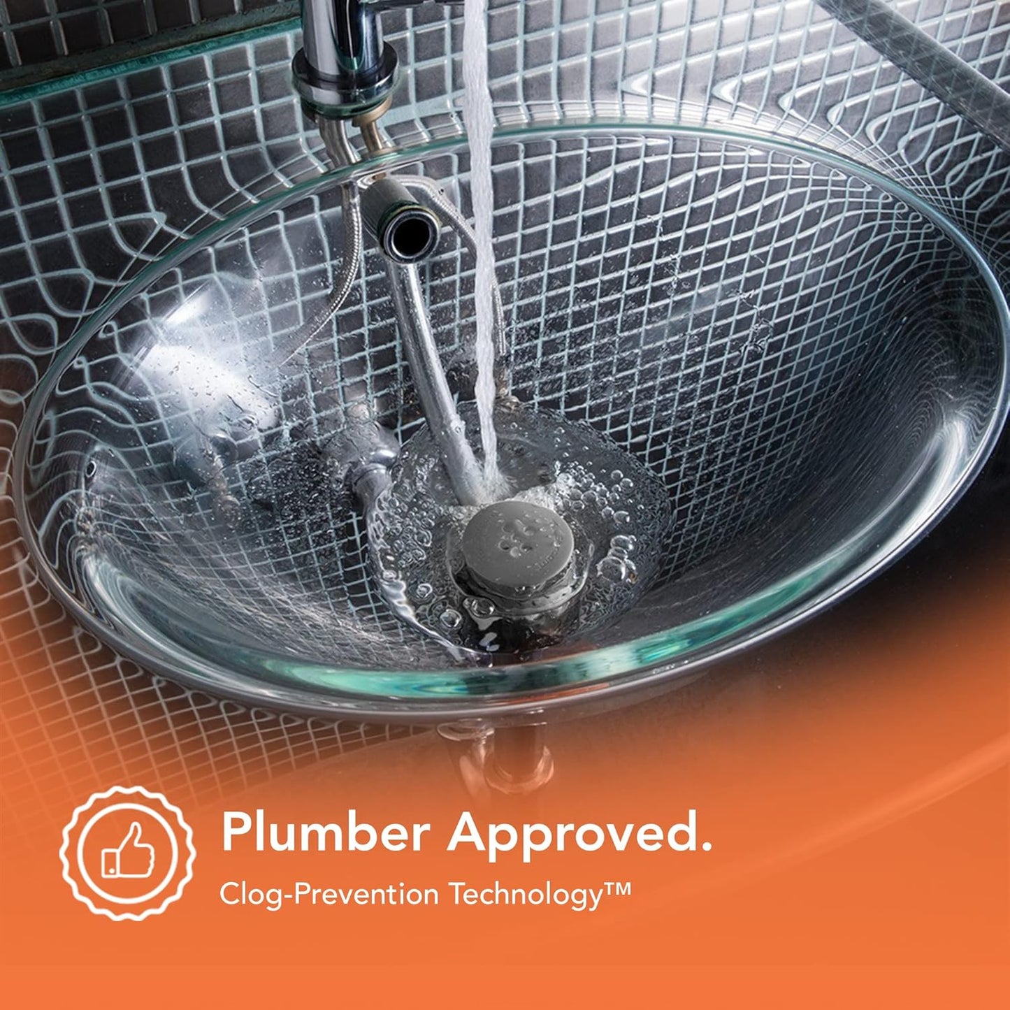 SinkShroom The Revolutionary Sink Drain Protector Hair Catcher/Strainer/Snare, Gray