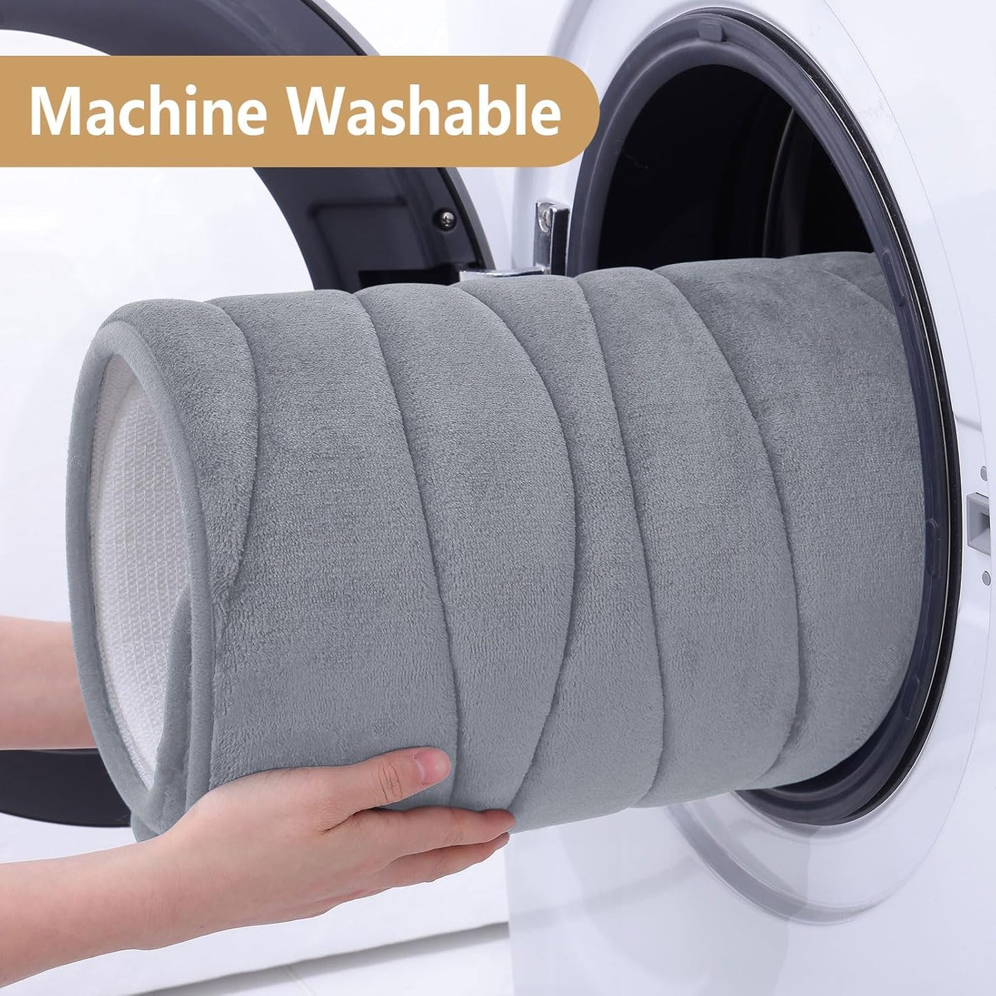 Buganda Memory Foam Bathroom Rug Mat 70x24, Extra Soft and Absorbent Bath Mats, Non-Slip and Machine Washable Bath Rugs for Bathroom Floor,Tub and Shower, Medium Grey