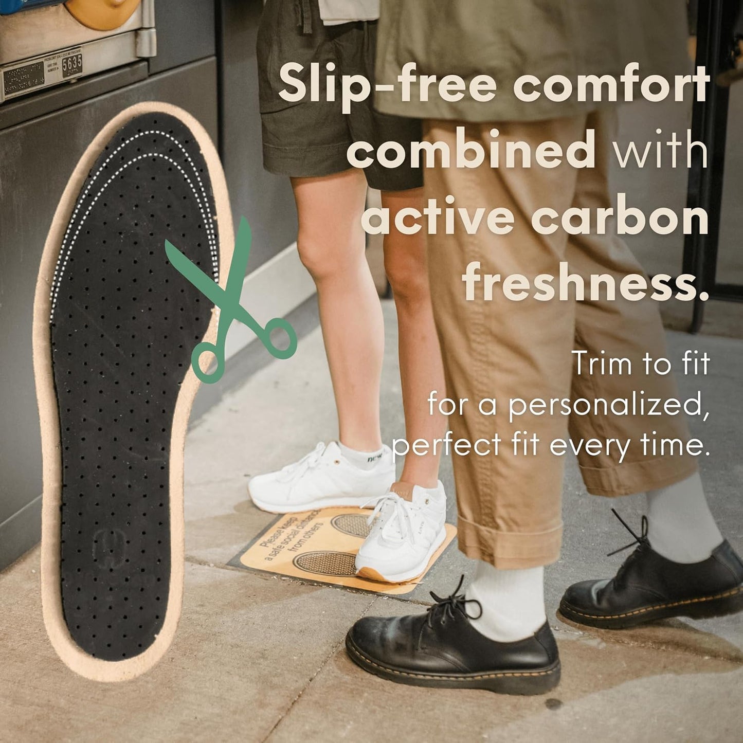 HANDARTE Leather Sockless Shoe Insoles | Thin Dress Shoe Inserts for Men | 100% Natural Goatskin - ChromeFree, Anti Sweat & Anti-Odor (US W8.5/M7 | EU40)