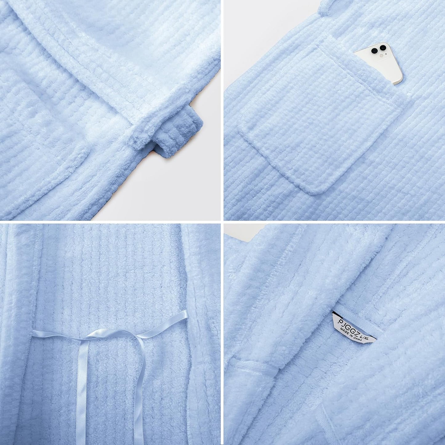 Hooded Bathrobes for Women, Soft Long Towel Robes for Women - Quick Dry yet Warm