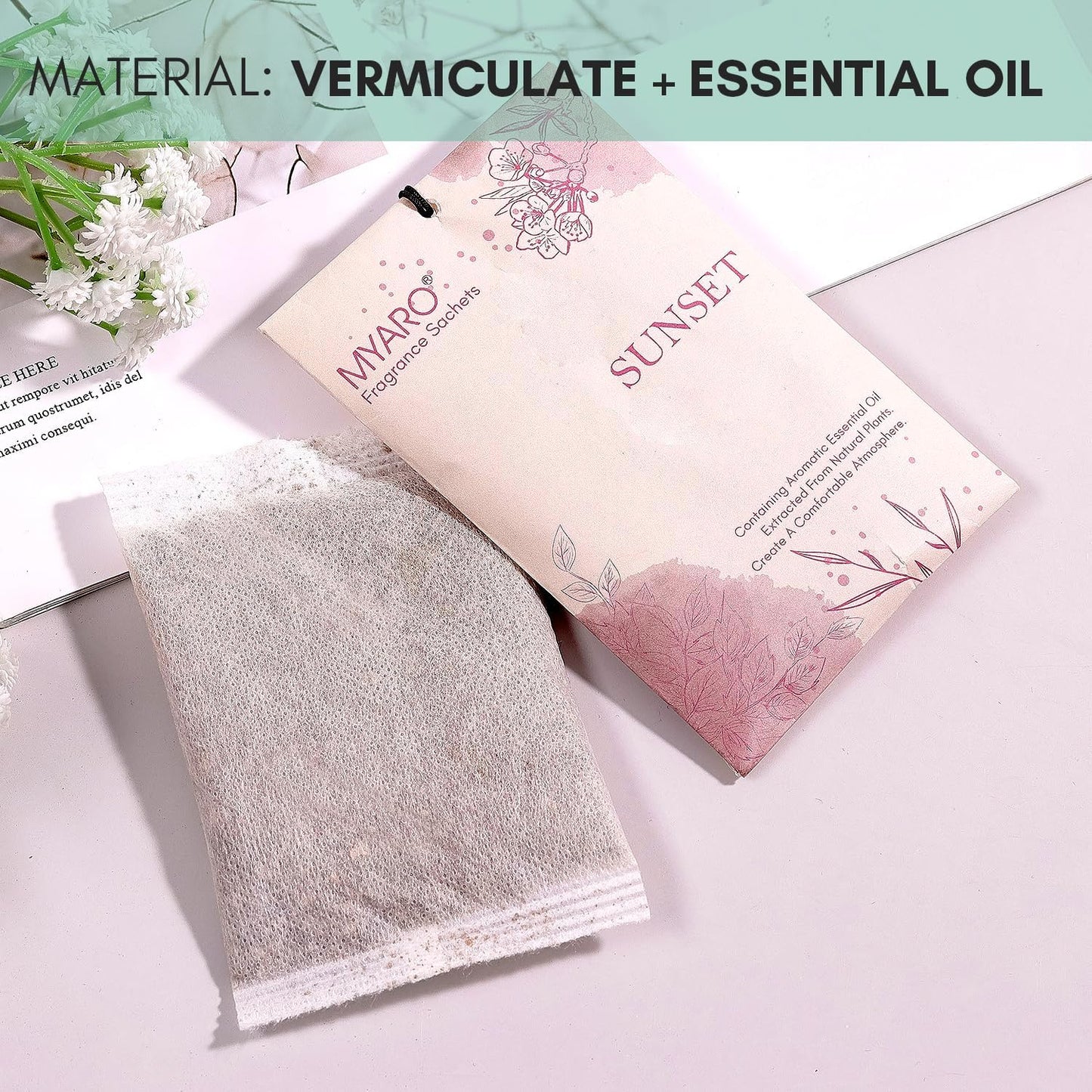 Sachets Scented for Closet and Drawer, MYARO 12 PCS Closet Odor Eliminator Air Fresheners for Home Long Lasting, Make Your House Smell Good