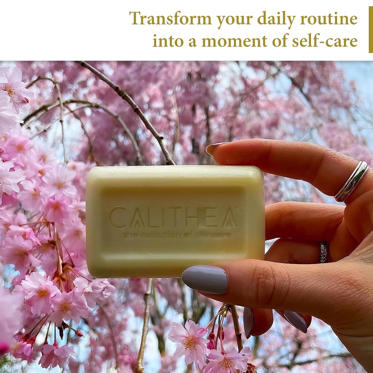 Calithea 3 Pack Soap Bars: Olive Oil Soap with Honey