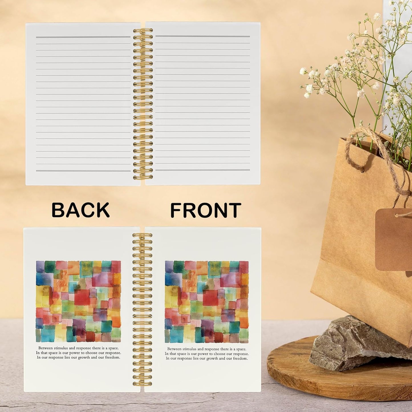 Psychology Therapist Mental Health Journal Notebook, School Psychologist Gifts, Speech Therapist Gift, School Counselor Hardcover Spiral Notebook 5.5x8.3 Inch