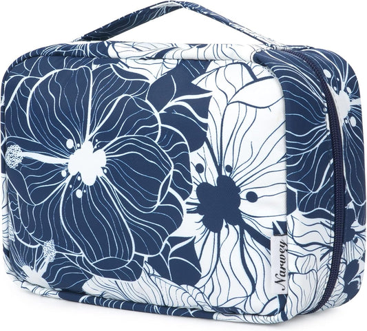 Narwey Small Hanging Travel Toiletry Bag for Women, Travel Bag for Toiletries, Makeup Bag Organizer Cosmetic Bags Make Up Bags for Girls